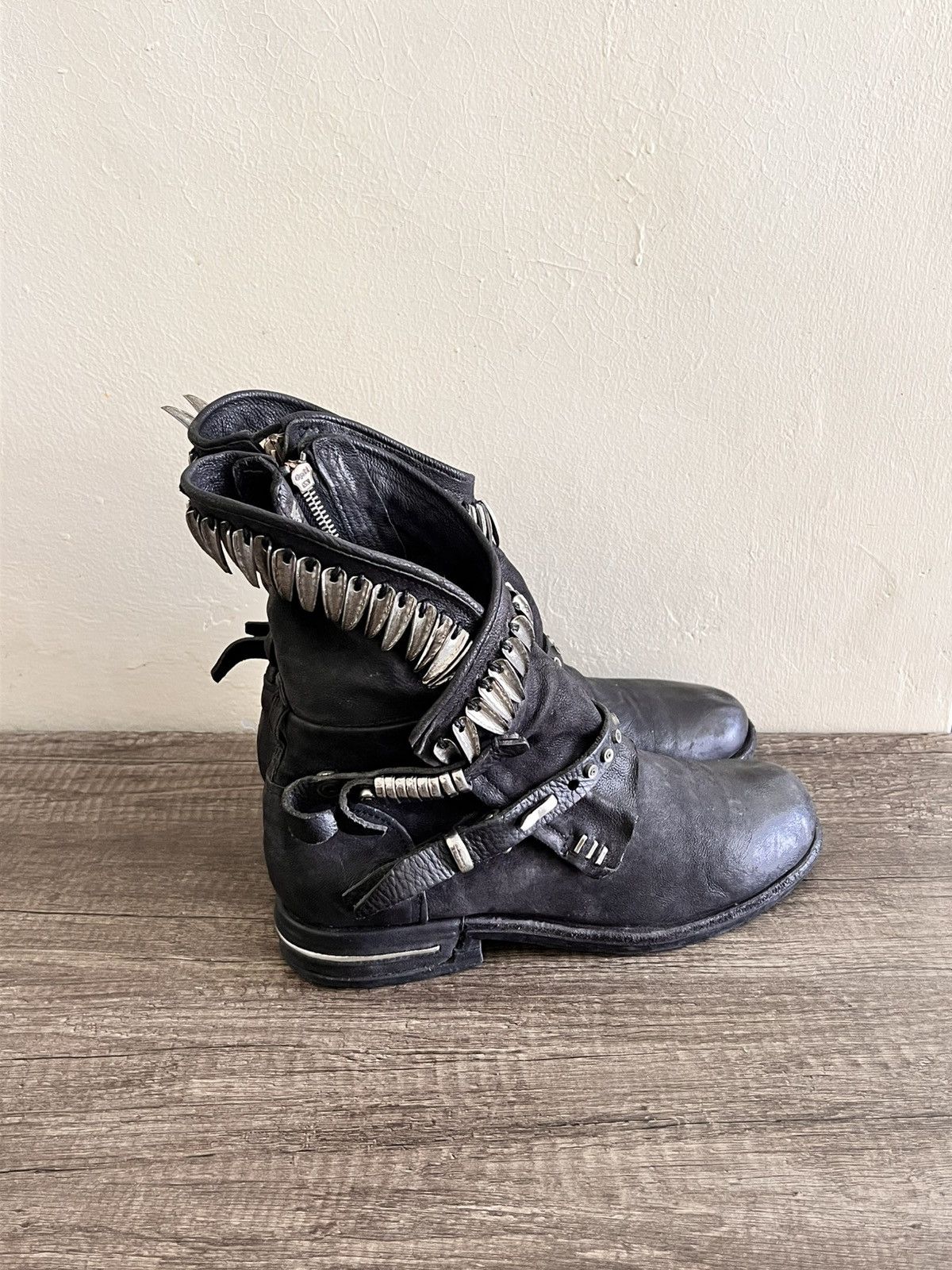 A.S.98 AS98 TOREY LEATHER ANKLE BOOTS Size US 10 / IT 40 - 4 Thumbnail