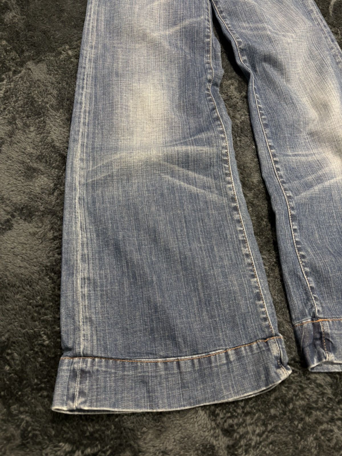 Miss Sixty Vintage Faded Y2K Wide Flared Fit Jeans Miss Sixty Style Size 28" / US 6 / IT 42 - 2 Thumbnail