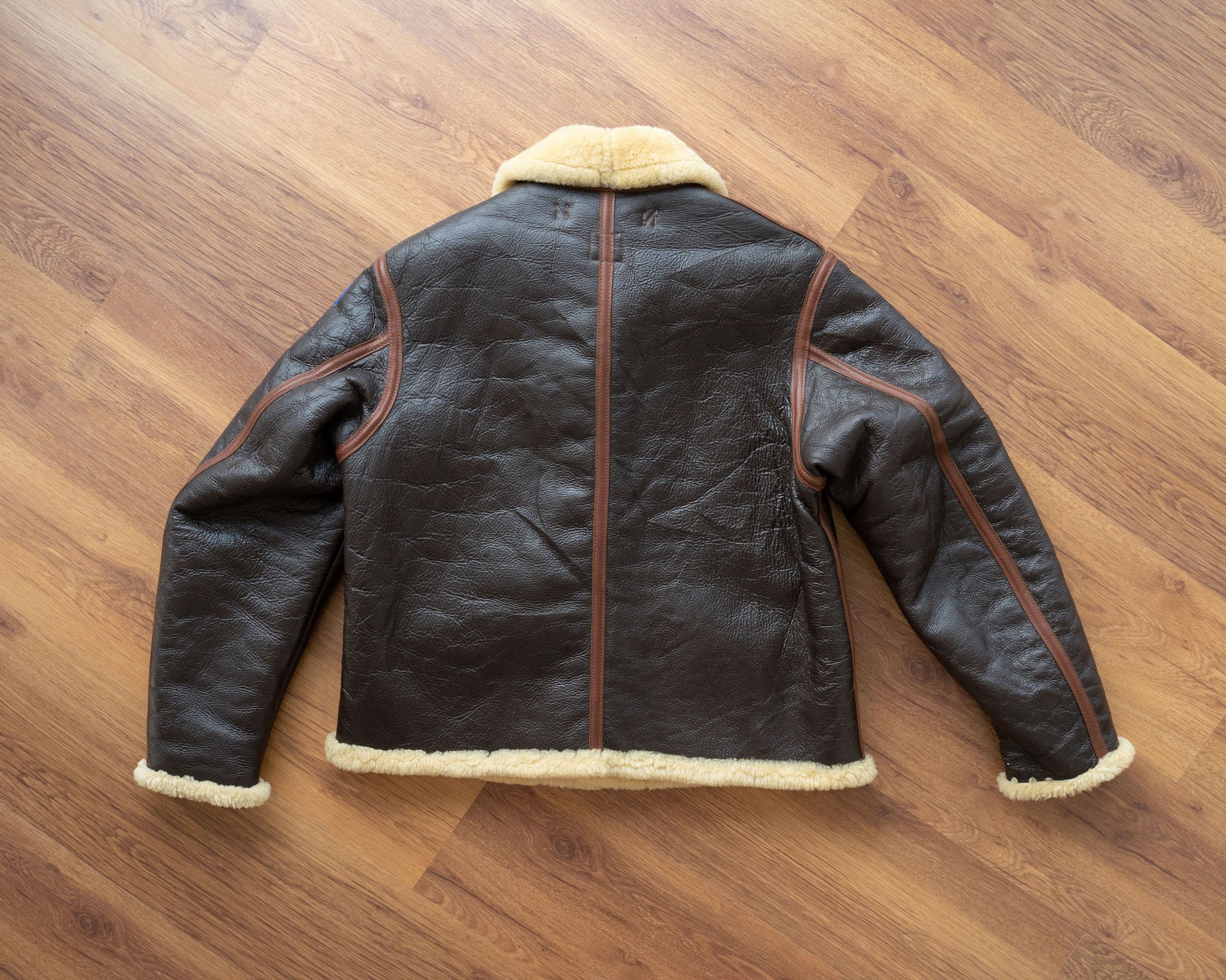 The Real McCoy's Real Mccoys D-1 Shearling Leather Flight Jacket Size US M / EU 48-50 / 2 - 2 Thumbnail