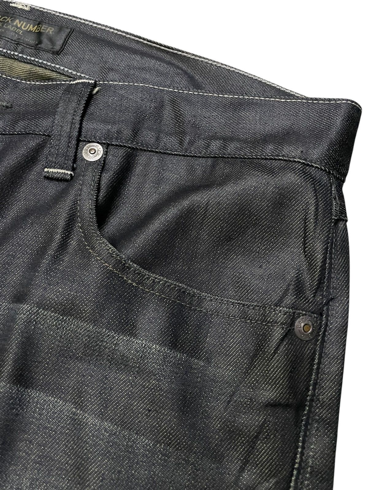 Hysteric Glamour × Yasuyuki Ishii Back Number Japan Waxed Coated Claw Mark Loose Jeans Size US 34 / EU 50 - 7 Thumbnail