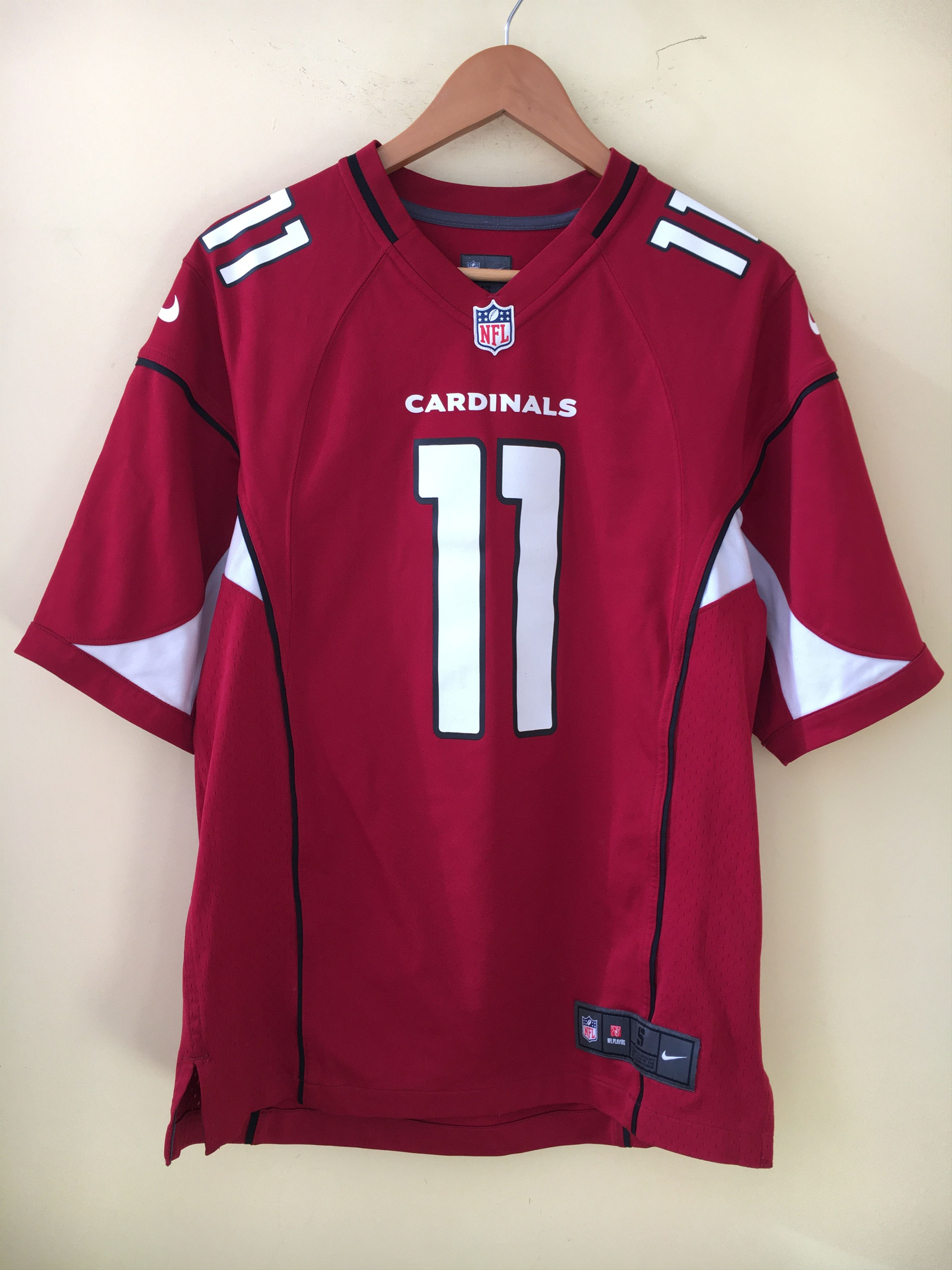 Arizona Cardinals NFL Men's #11 Larry Fitzgerald Red Jersey Material Shirt