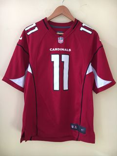 Buy the Mens White Arizona Cardinals Larry Fitzgerald's 11 Football Jersey  Size 48