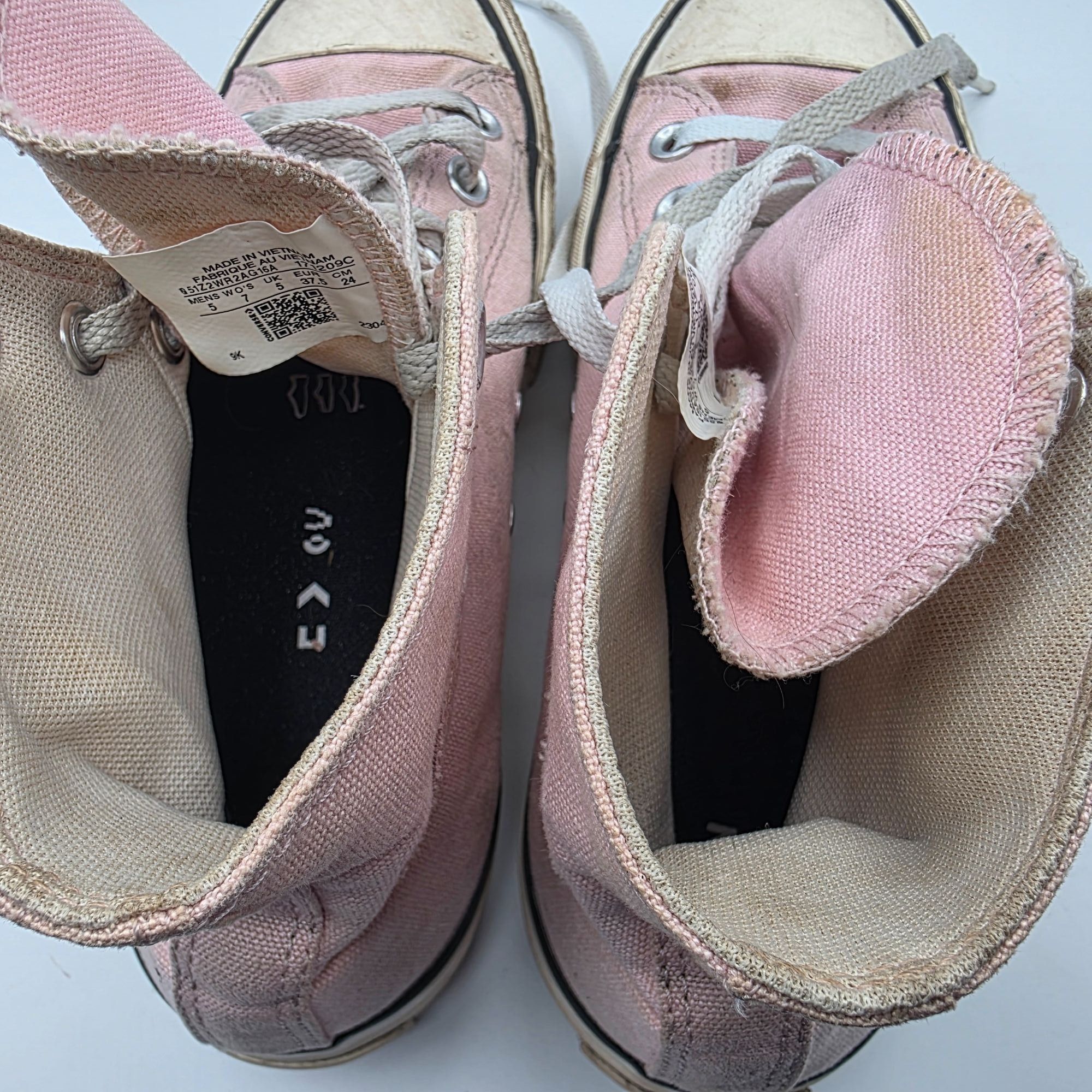 Converse Converse All Star High Top Womens Size 7 Pink Lace Up Platfo Size US 7 / IT 37 - 7 Thumbnail