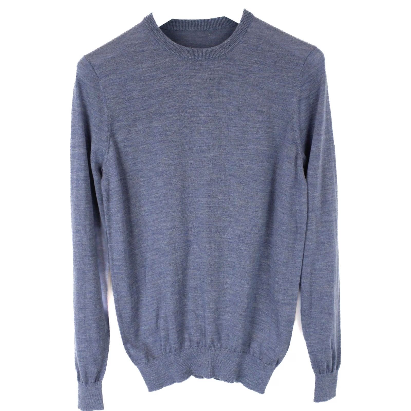 Suitsupply Suitsupply Jumper Men's SMALL Pullover Crew Neck Merino Wool Melange Blue Shirt Mens Small Pullover Crew Neck Merino Wool Melange Size US S / EU 44-46 / 1 - 2 Thumbnail