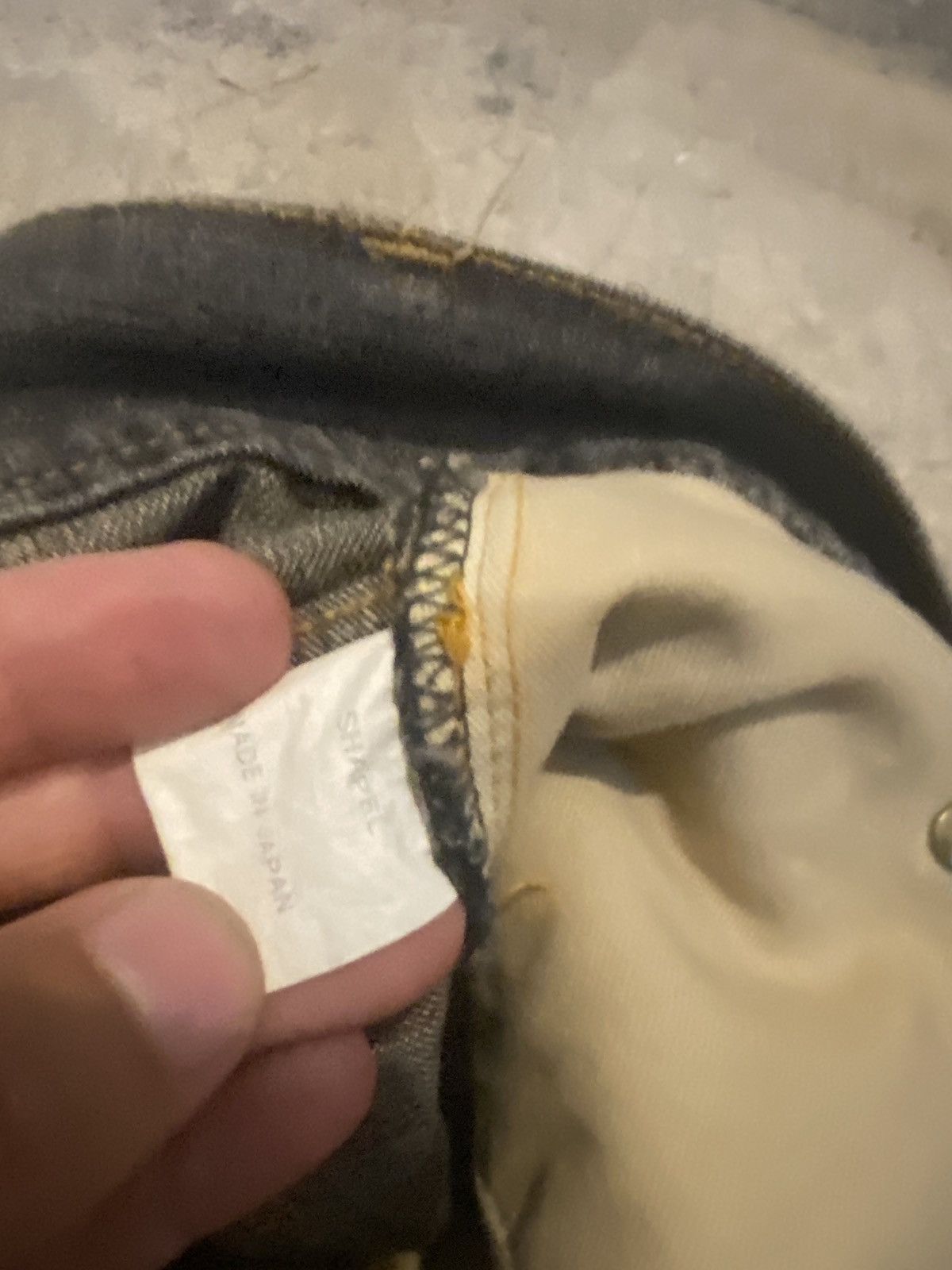 If Six Was Nine SHAPEL MADE IN JAPAN RARE DESIGN DISTRESSED DENIM JEANS Size US 37 - 6 Thumbnail