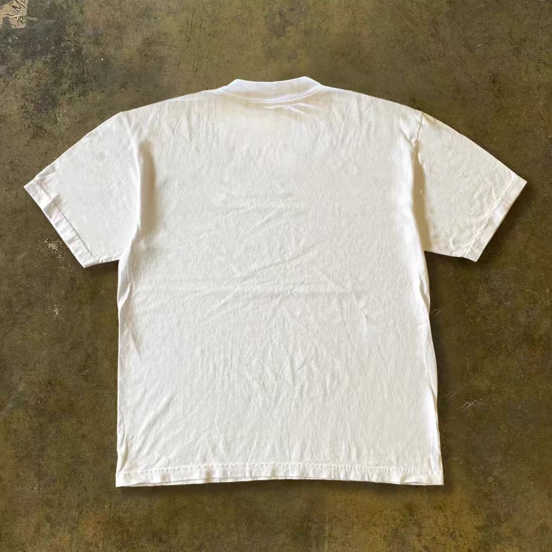 Japanese Brand × Vintage White casual retro fun cat print t-shirt Size US L / EU 52-54 / 3 - 2 Thumbnail