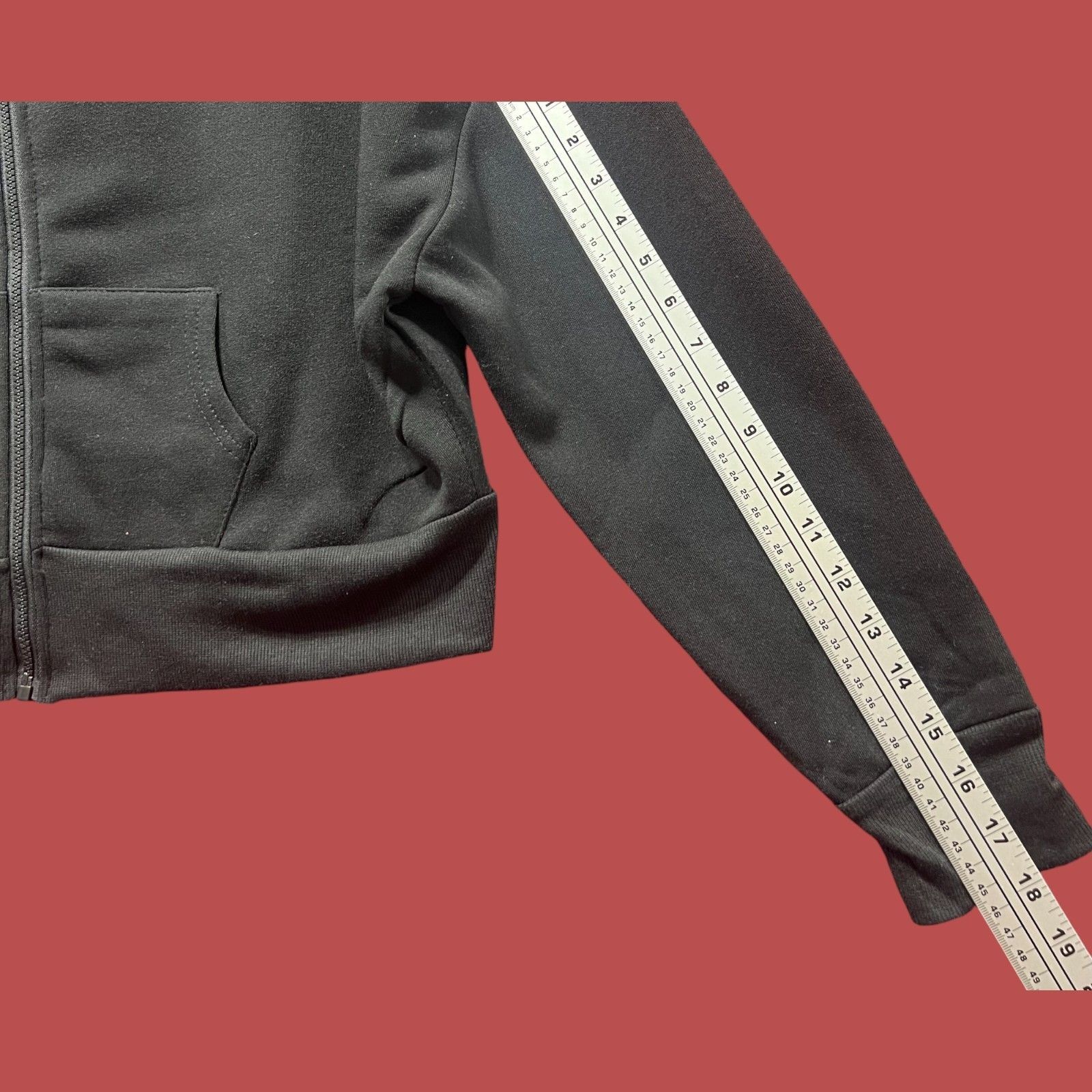 rue21 Rue 21 - Women's Long Sleeve Hooded Sweatshirt - Black - Ext Size XL / US 12-14 / IT 48-50 - 7 Thumbnail