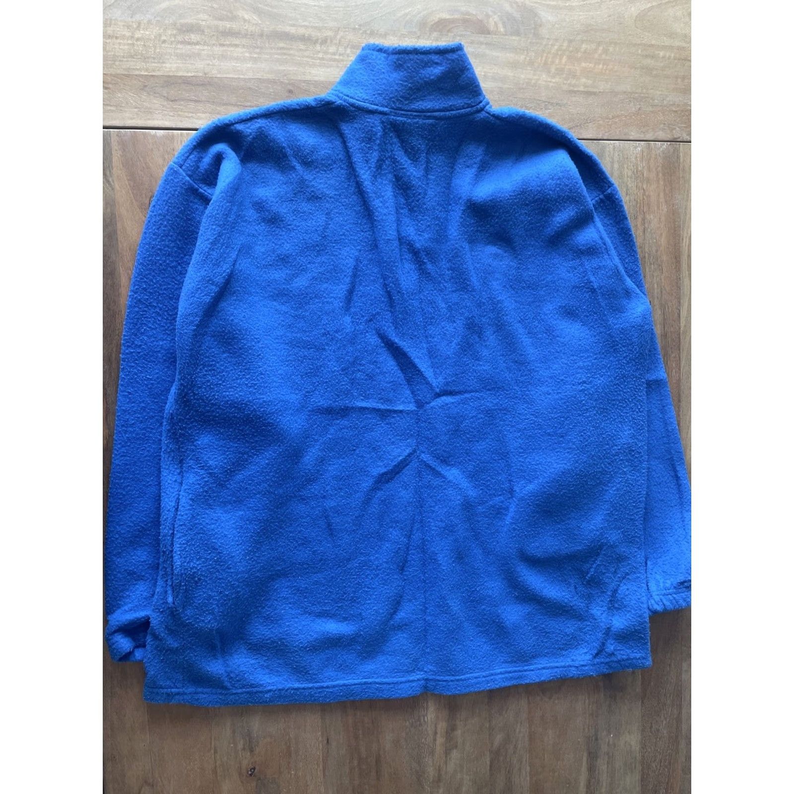 Tommy Hilfiger VTG Tommy Hilfiger 1/4 Zip Sweater Men’s XL Fleece Pullover Blue Sweatshirt Mock Neck Zip Team USA Flag Logo 90s Vintage Mens Size US XL / EU 56 / 4 - 2 Thumbnail