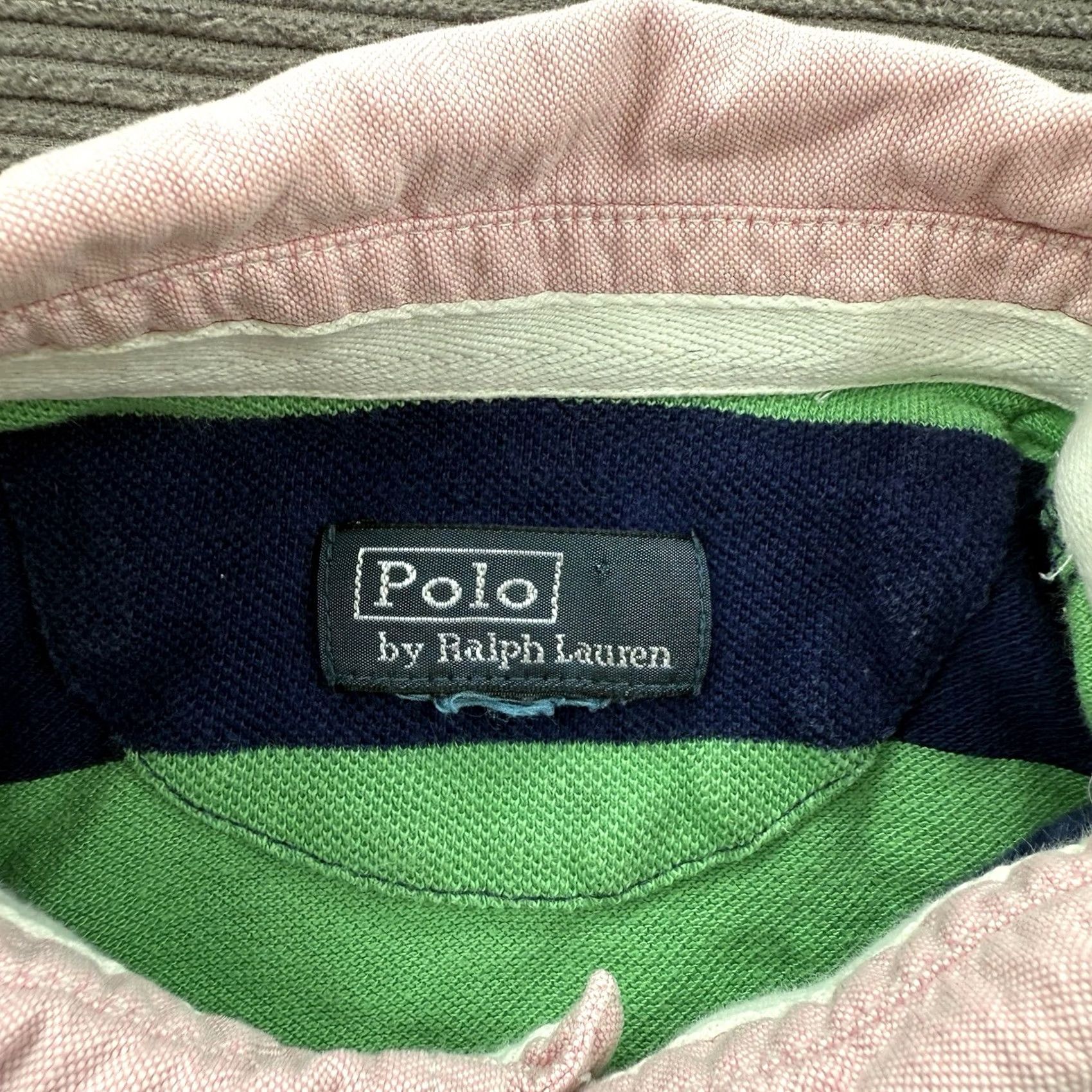 Ralph Lauren Polo Ralph Lauren Polo Shirt Men Medium Green Striped Crest Logo Preppy. Size US M / EU 48-50 / 2 - 3 Thumbnail