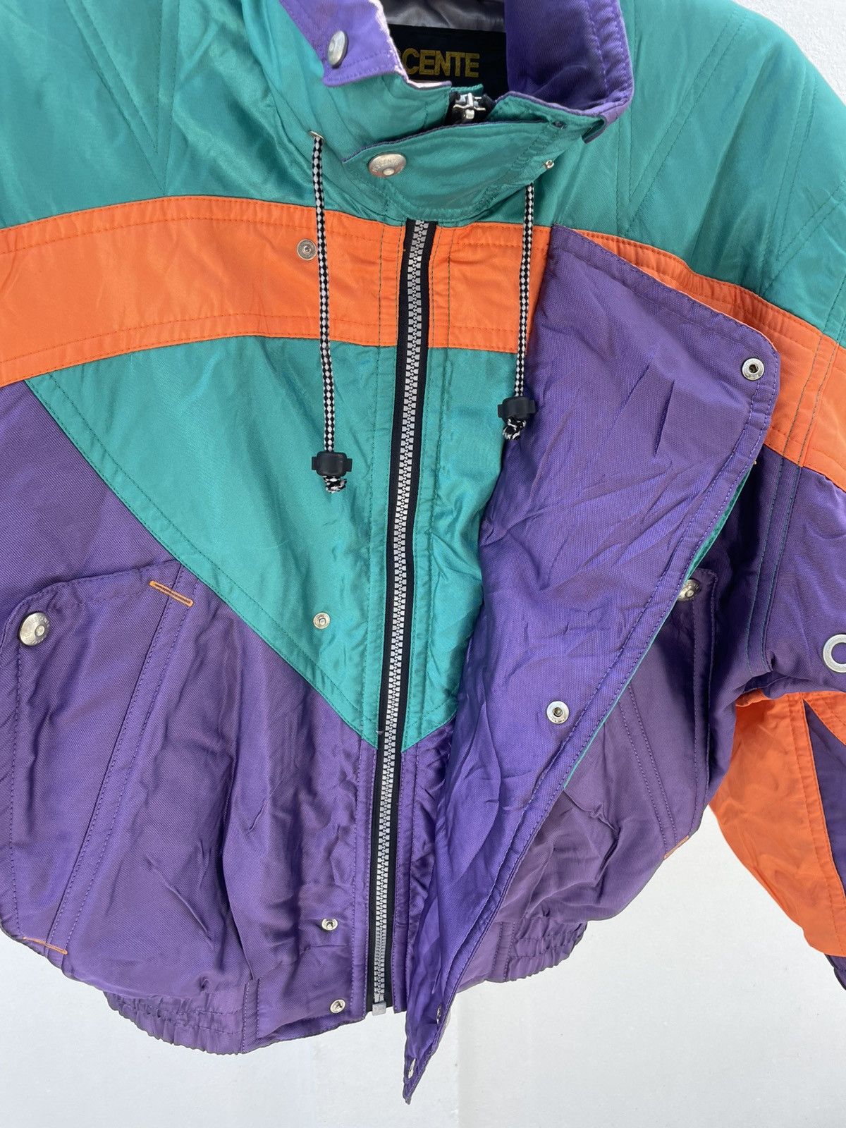 Descente Vintage 90s Descente Spain Ski Team Down Jacket Made n Japan Size US S / EU 44-46 / 1 - 9 Thumbnail
