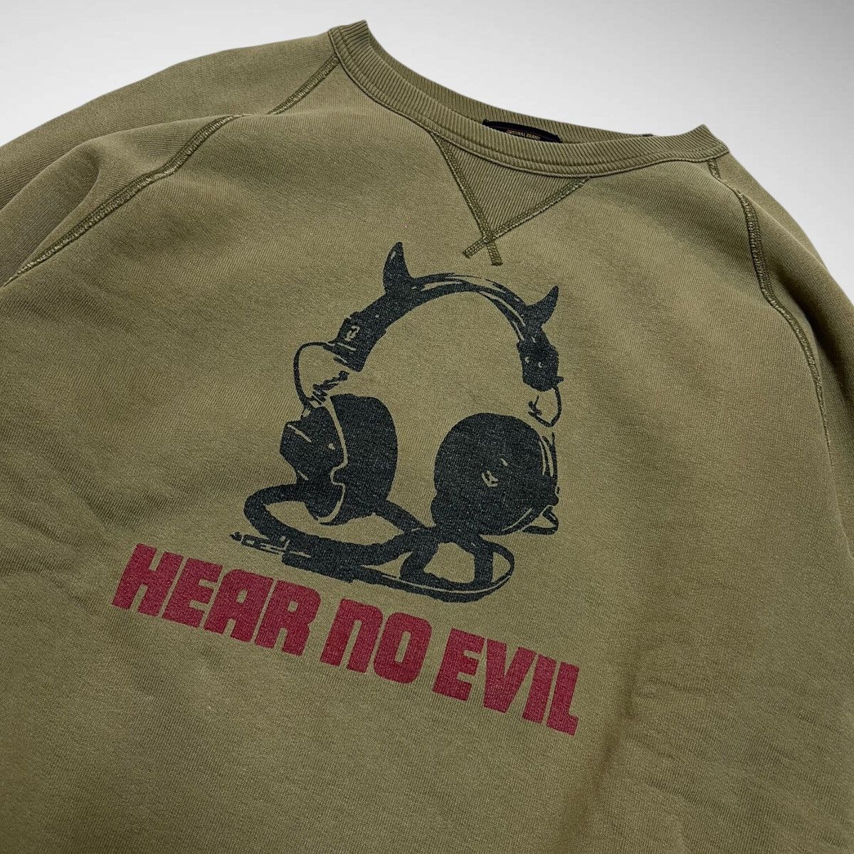 Hysteric Glamour 90s Hysteric Glamour Hear No Evil Crewneck Sweatshirt Size US L / EU 52-54 / 3 - 2 Thumbnail