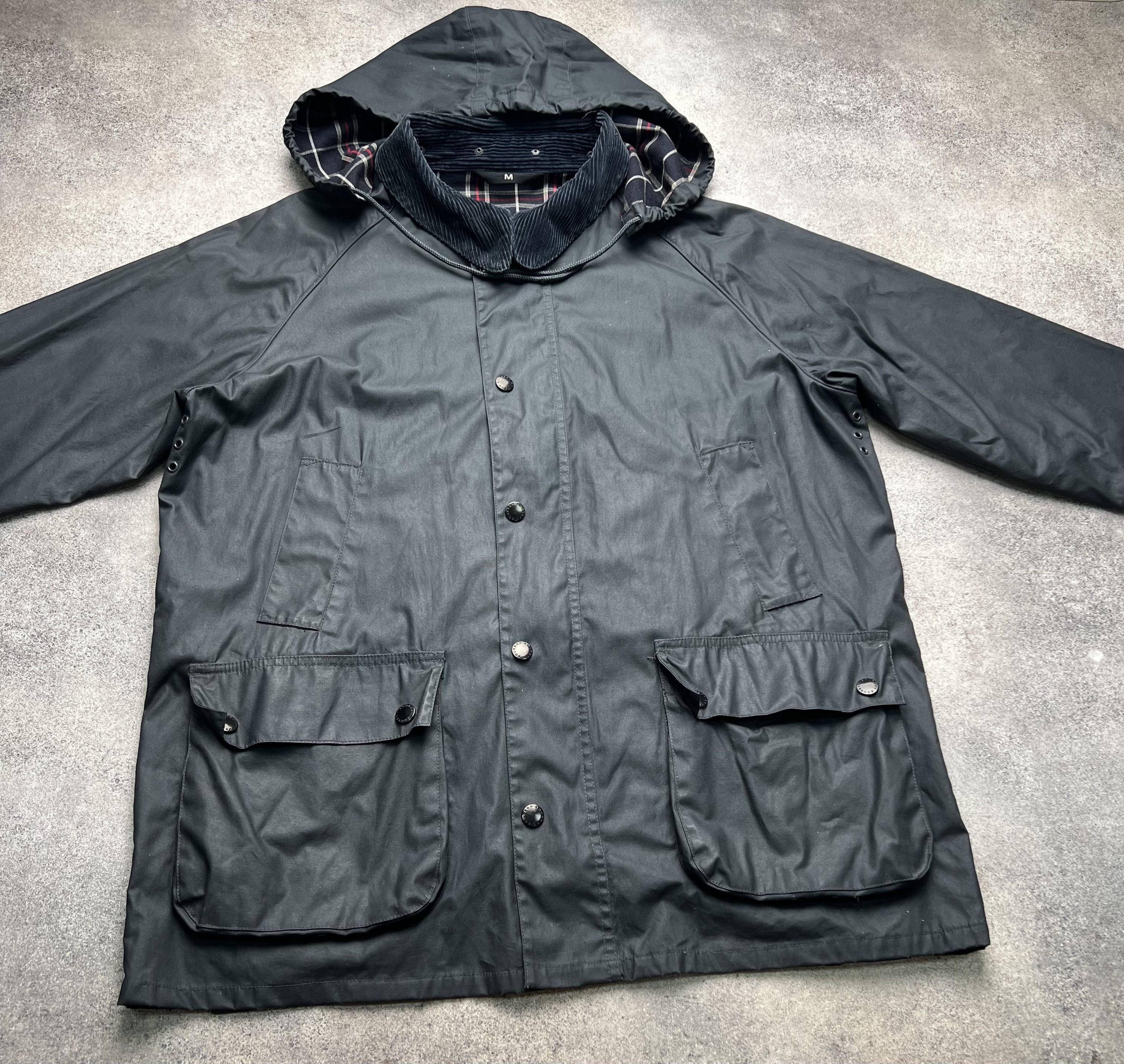Vintage Bourbon british beafort bedale style waxed streetwear jacket Size US M / EU 48-50 / 2 - 4 Thumbnail