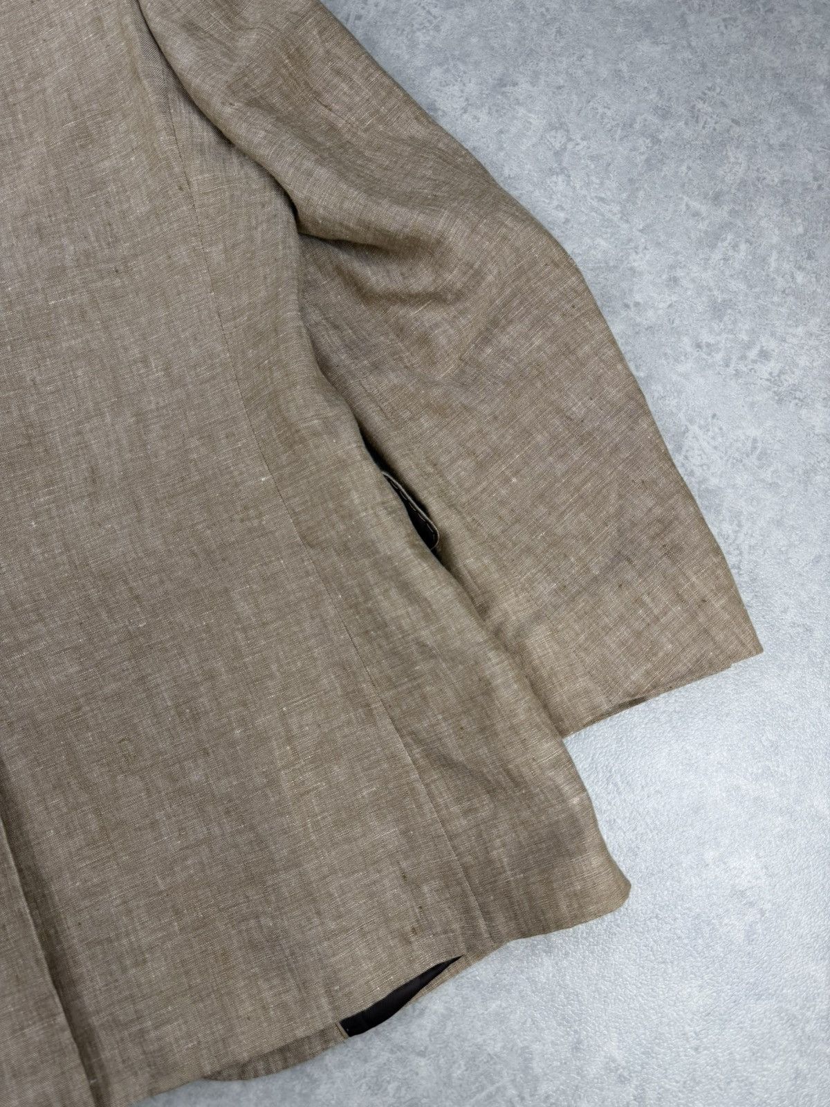 Balmain Balmain Paris Linen Blazer Beige Mens Tailored Jacket EU 46 Size 38R - 11 Thumbnail