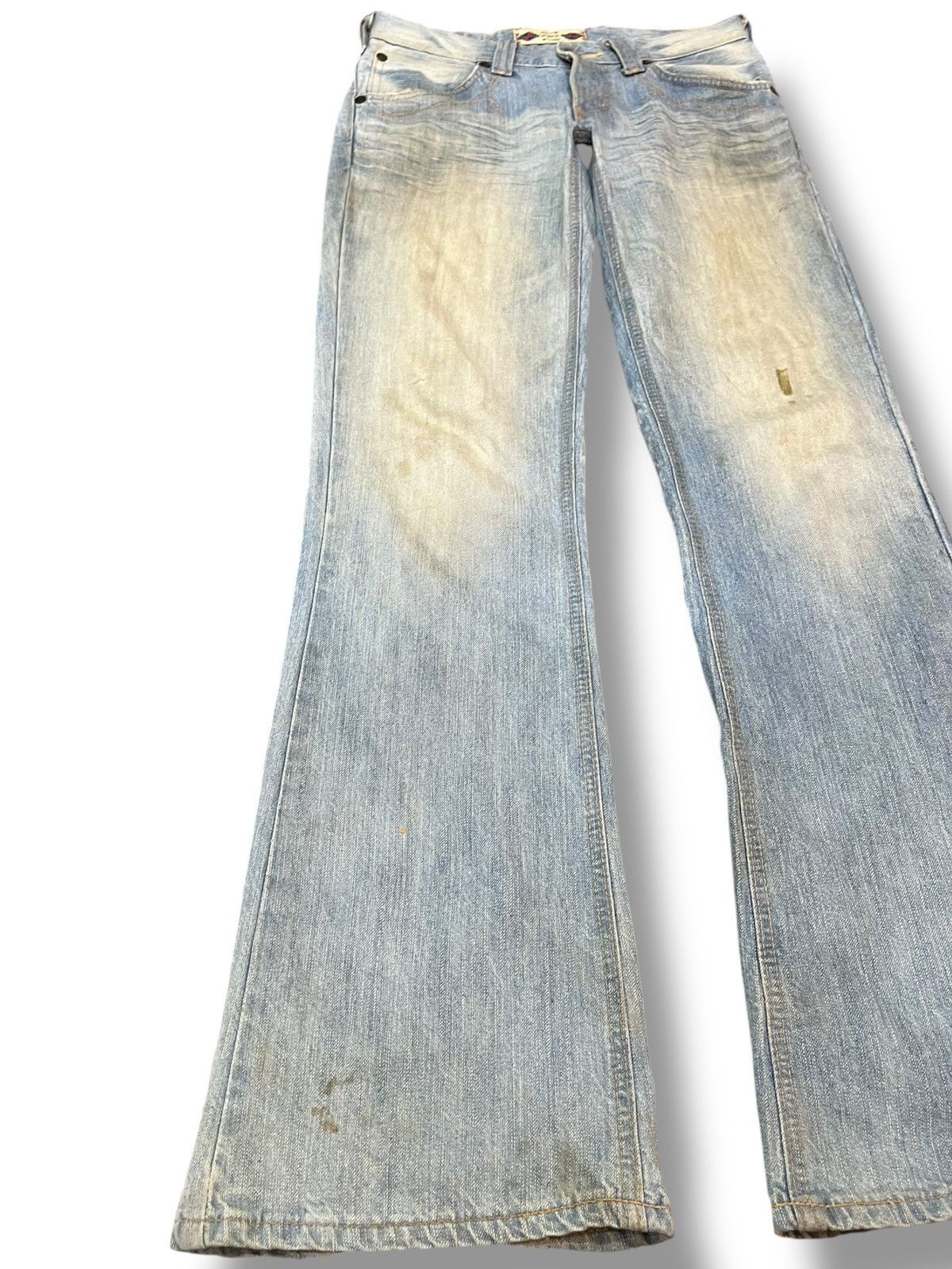 Beauty Beast × Edwin Vintahe Edwin XV Flare Faded Mudwash Denim Size US 30 / EU 46 - 3 Thumbnail
