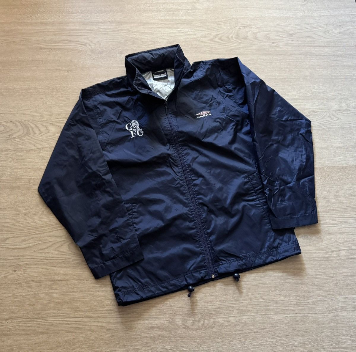 ウェア 00s umbro Chelsea nylon jacket L Vintage 00's Umbro FC Chelsea Sport Training Nylon Jacket