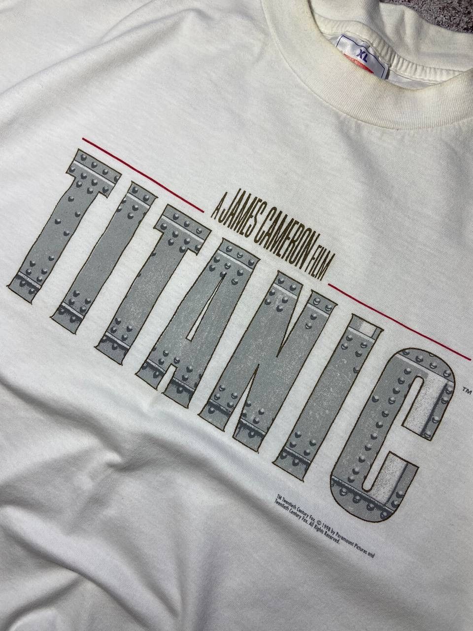 Hanes × Vintage Vintage 1998 Titanic James Cameron Film T-shirt 90s Rare Size US XL / EU 56 / 4 - 3 Thumbnail