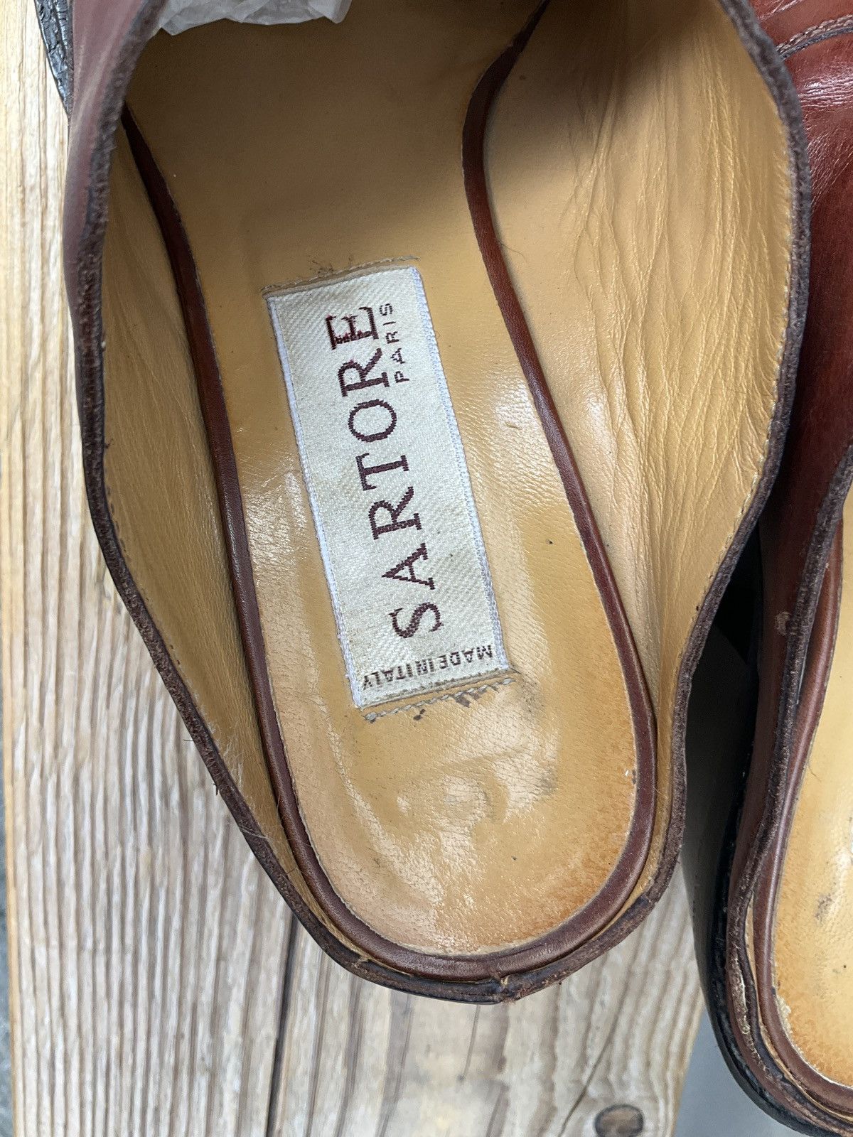 SARTORIO Sartore brown leather mule clogs Size US 6.5 / IT 36.5 - 14 Thumbnail