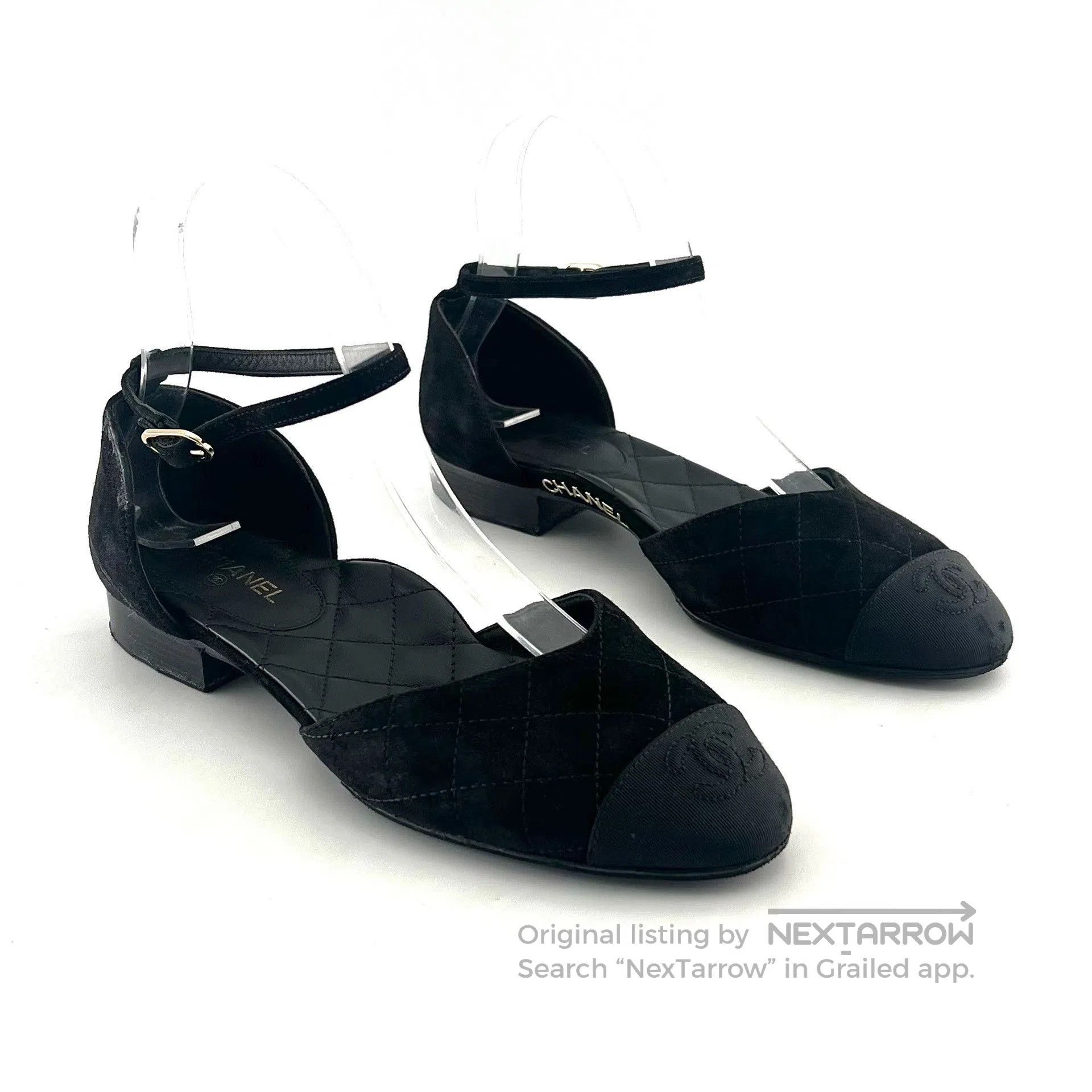 Chanel Chanel Pointed Toe Ankle Strap Sandals. Size US 5 / IT 35 - 3 Thumbnail