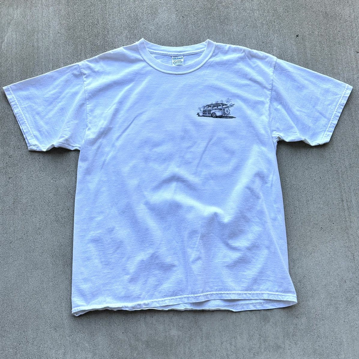 Gildan Vintage Pismo Beach T Shirt Y2K Woody Classic Car Beach Size US L / EU 52-54 / 3 - 2 Thumbnail