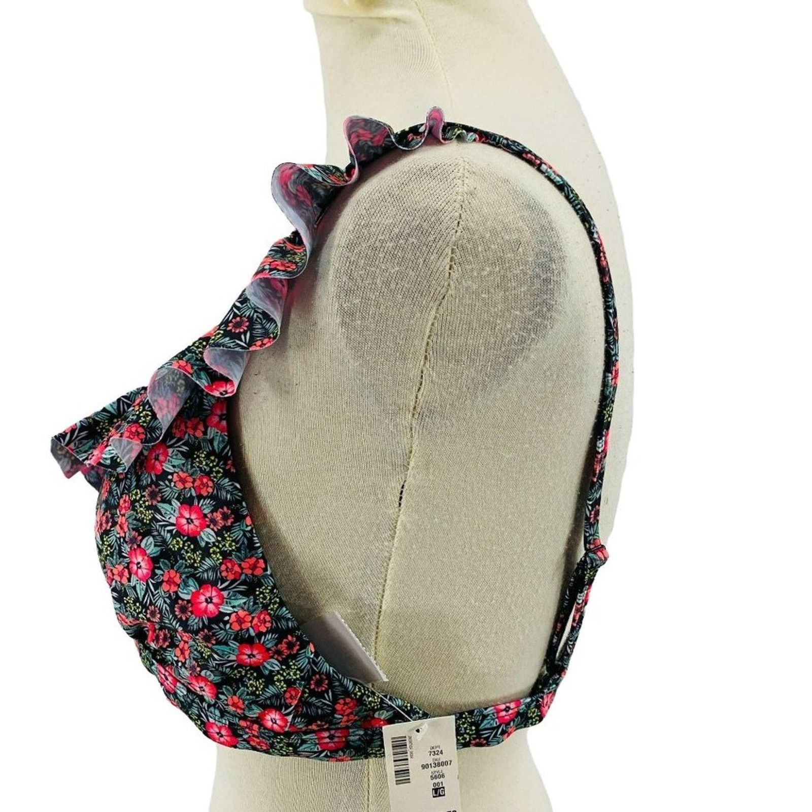 Aeropostale Live Love Dream Aeropostale Floral Ruffle Triangle Top L Size ONE SIZE - 3 Thumbnail