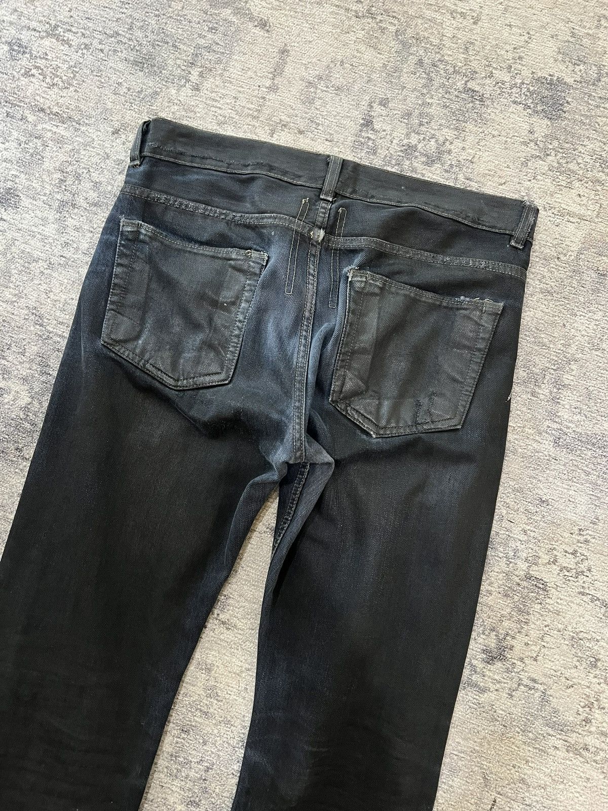 Rick Owens Rick owens olmar&mirta waxed detroit jeans Size US 30 / EU 46 - 4 Thumbnail
