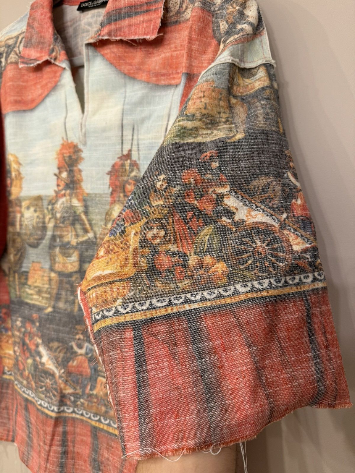 Dolce & Gabbana Dolce & Gabbana Vintage Renaissance Linen Shirt - Size 44 Size US S / EU 44-46 / 1 - 3 Thumbnail