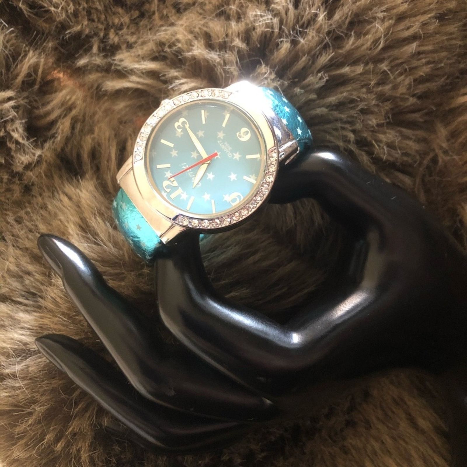 Jewelry Christi metallic blue starry night cuff watch Size ONE SIZE - 2 Thumbnail