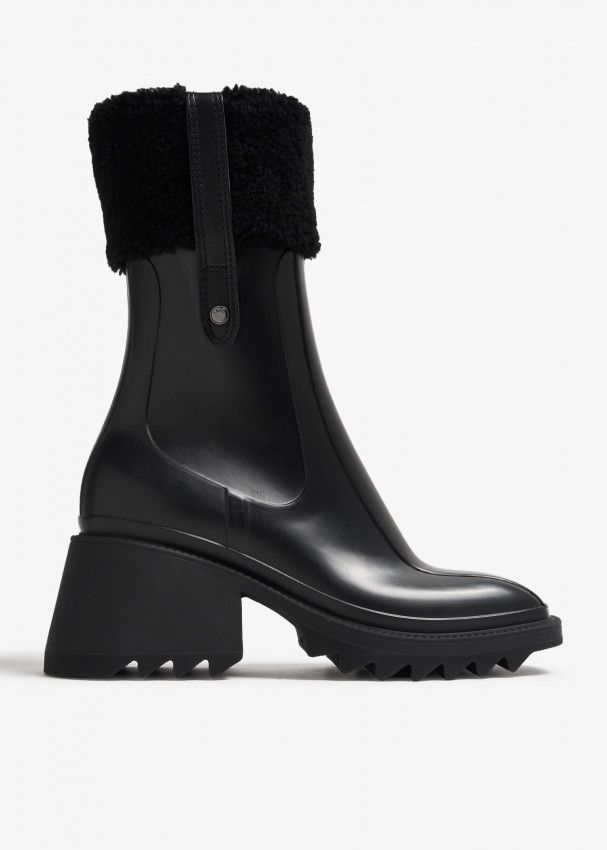 Chloe o1loc1c1024 Ankle Boots in Black Size US 7 / IT 37 - 1 Thumbnail