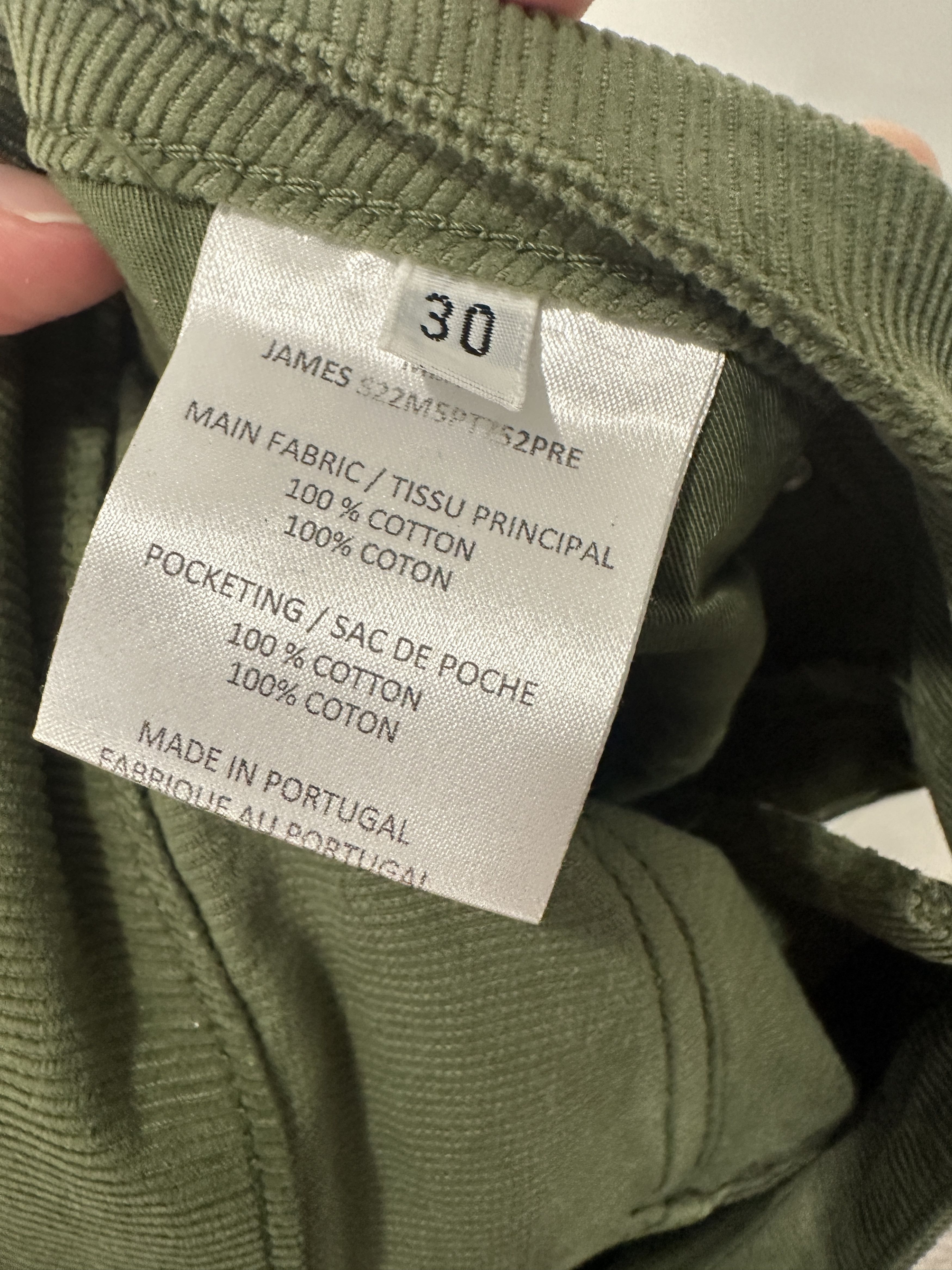 Officine Generale Officine Generale Military Green Corduroy Pants Size US 30 / EU 46 - 3 Thumbnail