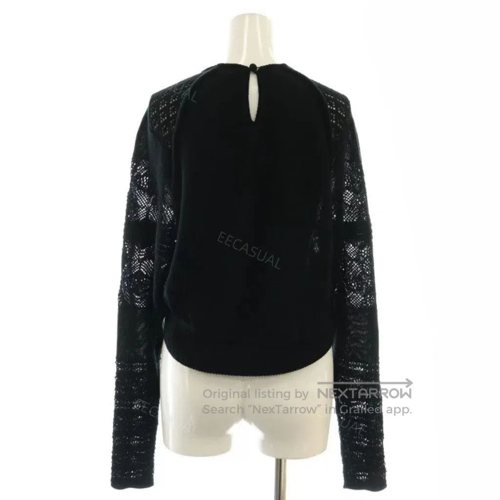 Other Mame Kurogouchi Black Knit Top. Size S / US 4 / IT 40 - 2 Thumbnail