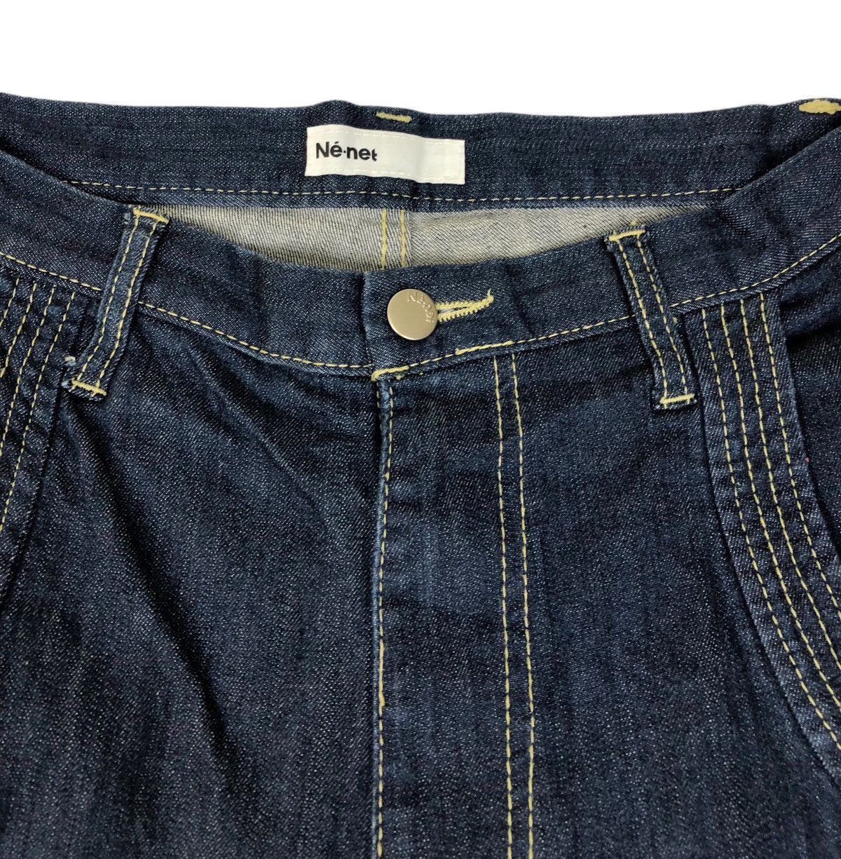 Issey Miyake × Japanese Brand × Ne-Net Ne Net by ISSEY MIYAKE Green Cherry Pocket Design Jeans Size US 28 / EU 44 - 10 Thumbnail