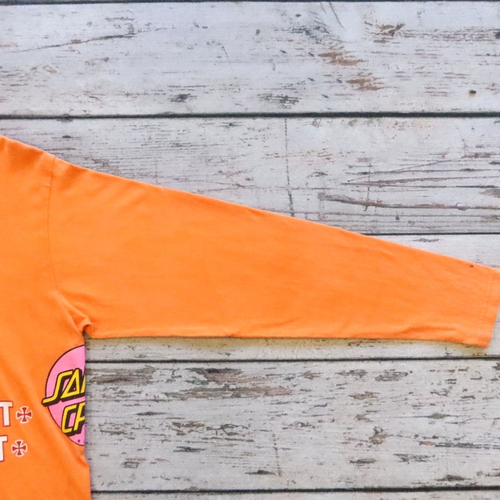 Vintage VINTAGE Santa Cruz NHS Skate Test Print Independent Trucks Tshirt Skateboard Shirt Men XL Orange Size US XL / EU 56 / 4 - 5 Thumbnail