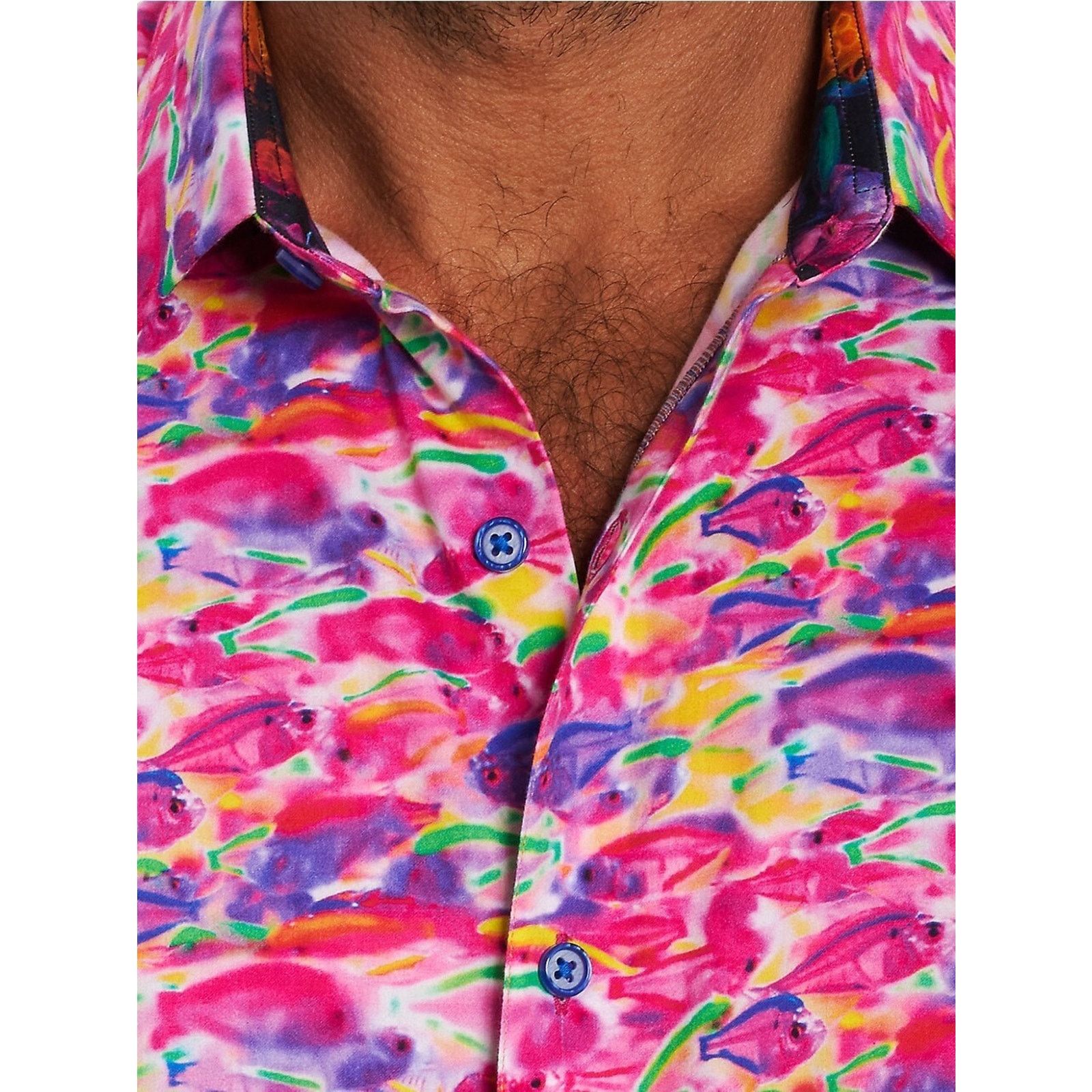 Robert Graham Robert Graham Fishy Business NWT Small Classic Fit Pink S/S Size US S / EU 44-46 / 1 - 3 Thumbnail