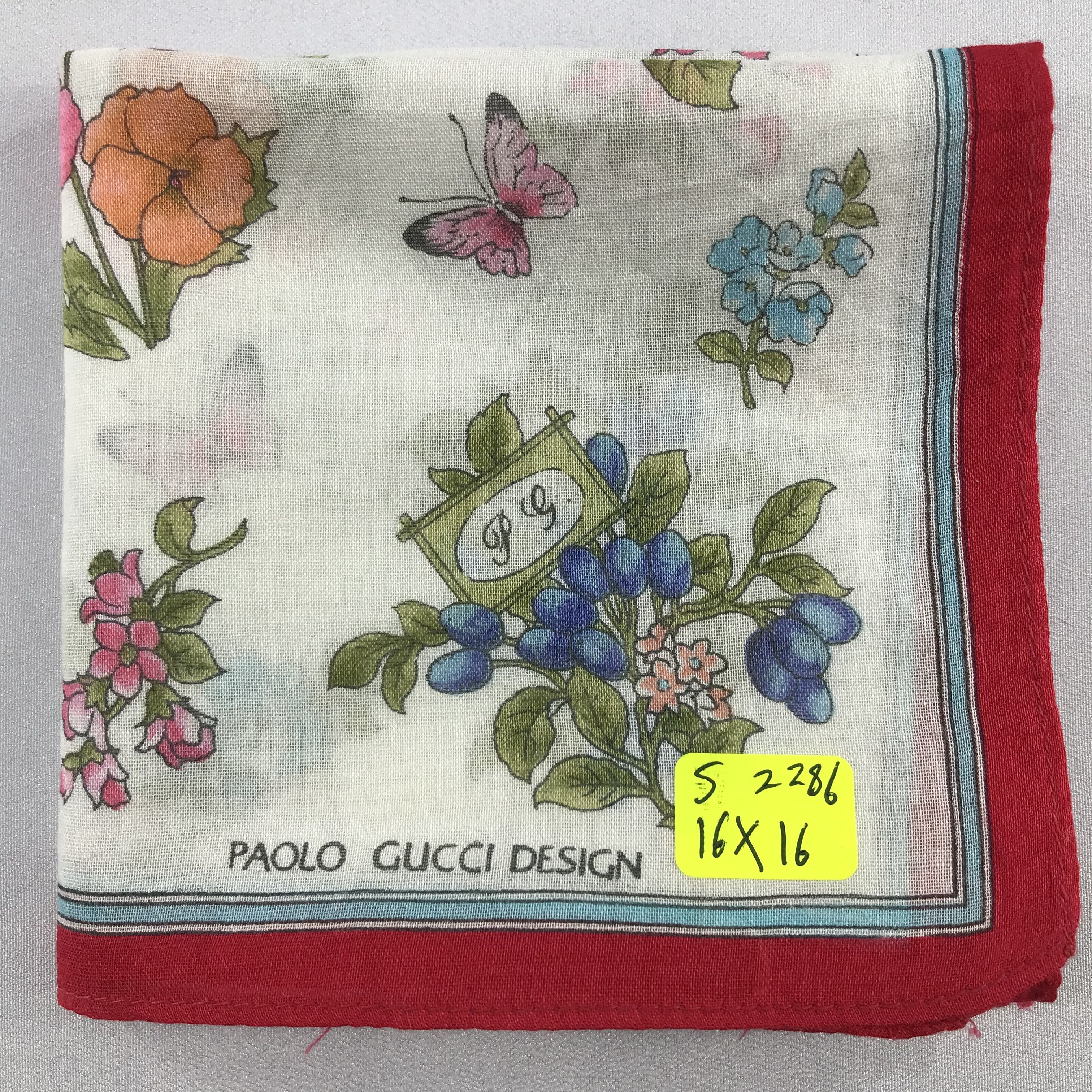 Paolo Gucci × Vintage Paolo Gucci Bandana / Handkerchief / Neckerchief - S2286 Size ONE SIZE - 5 Thumbnail
