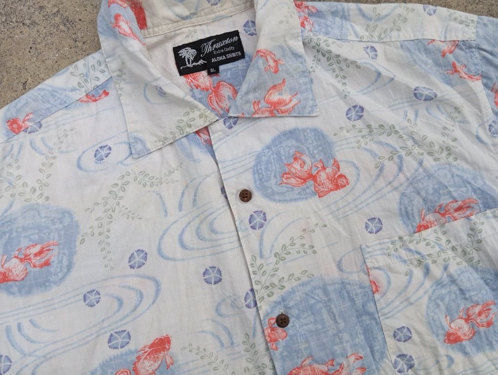 Japanese Brand Japan Art Koi Sukajan Hawaiian shirt AOP 🌴 Size US L / EU 52-54 / 3 - 1 Thumbnail