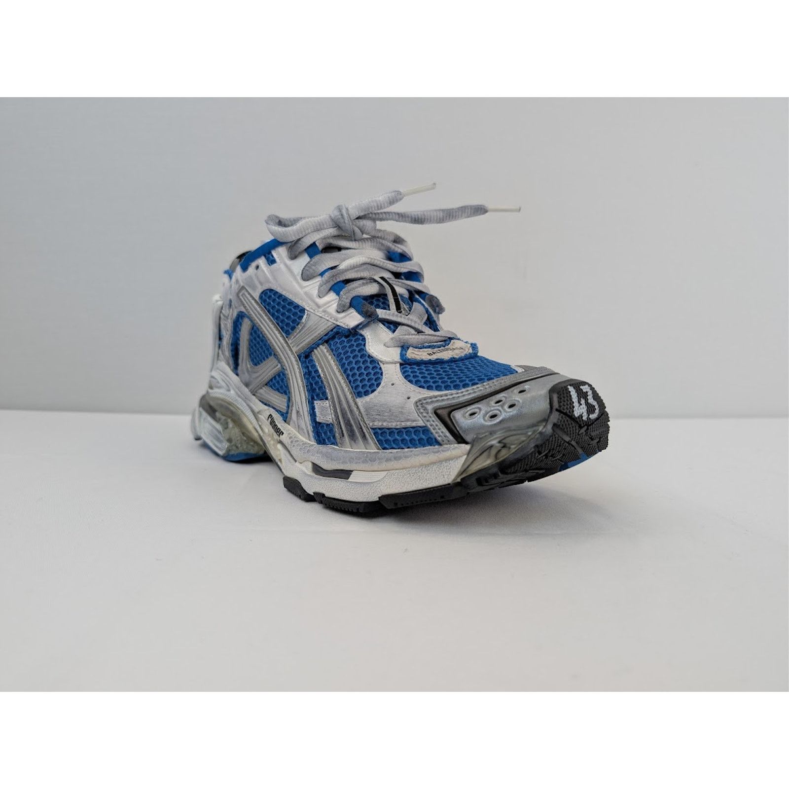 Balenciaga o1rshd1 Q:3 / Mesh Rubber Runner in Navy/White/Black/Grey Size US 8 / EU 41 - 2 Thumbnail