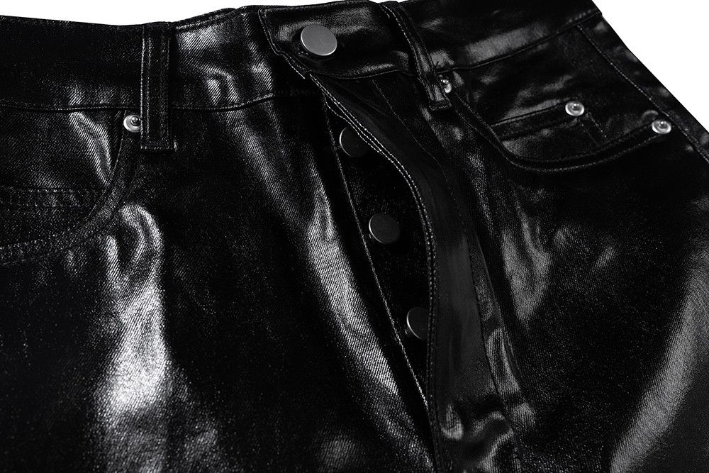 Japanese Brand × Leather High Street Glossy Pu Leather Pants Size US 33 - 7 Thumbnail