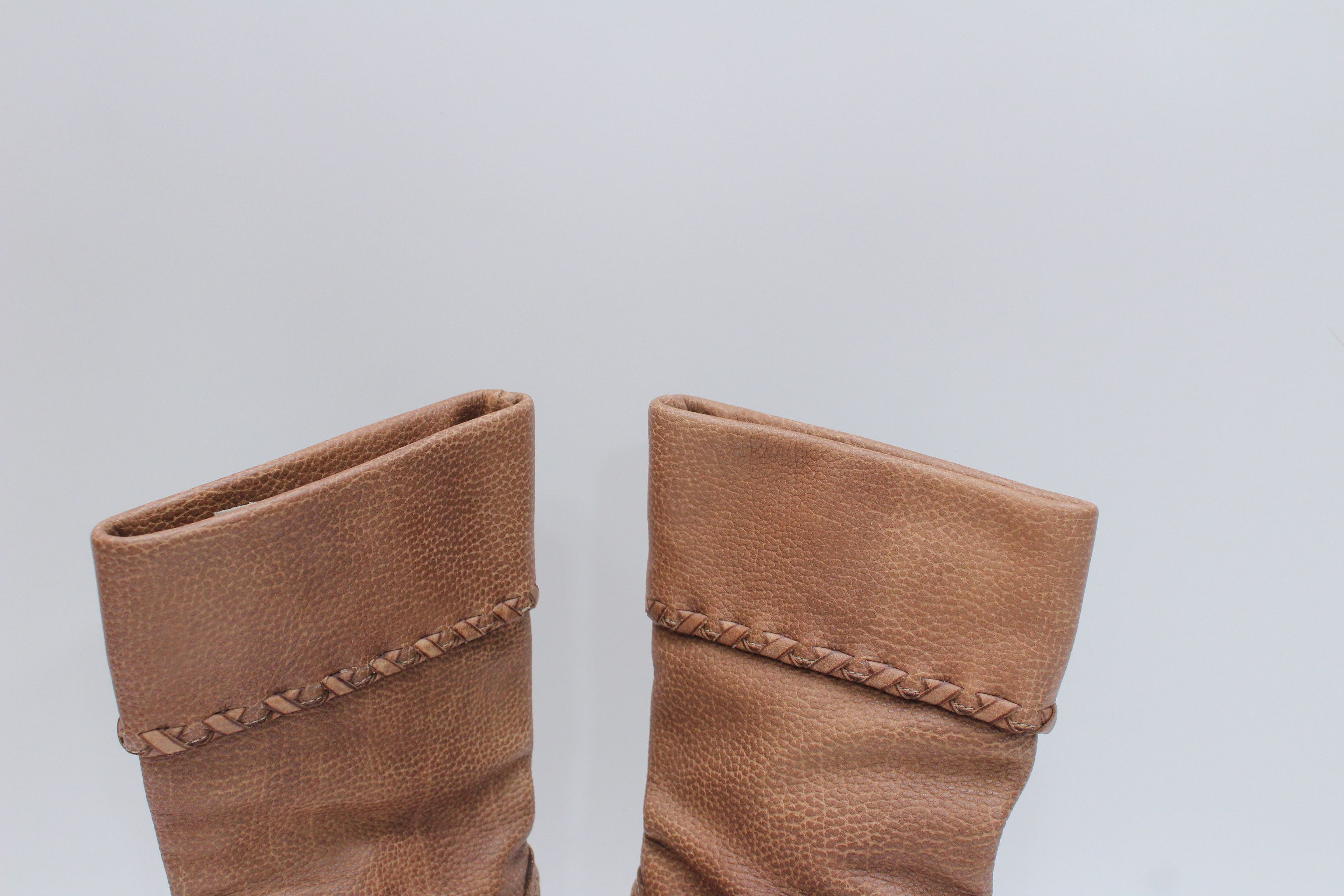 Gucci Gucci Marrakech Brown Leather Heel Boots Size 40 Authentic Size US 10 / IT 40 - 10 Thumbnail