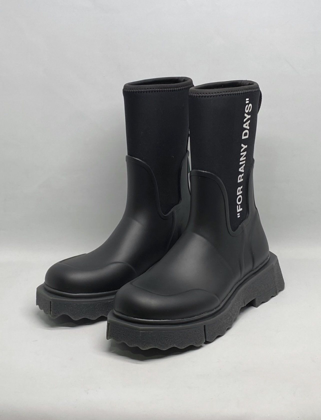 Off-White Off-White Sponge Rubber Rain Boots size 38 Size US 8 / IT 38 - 3 Thumbnail