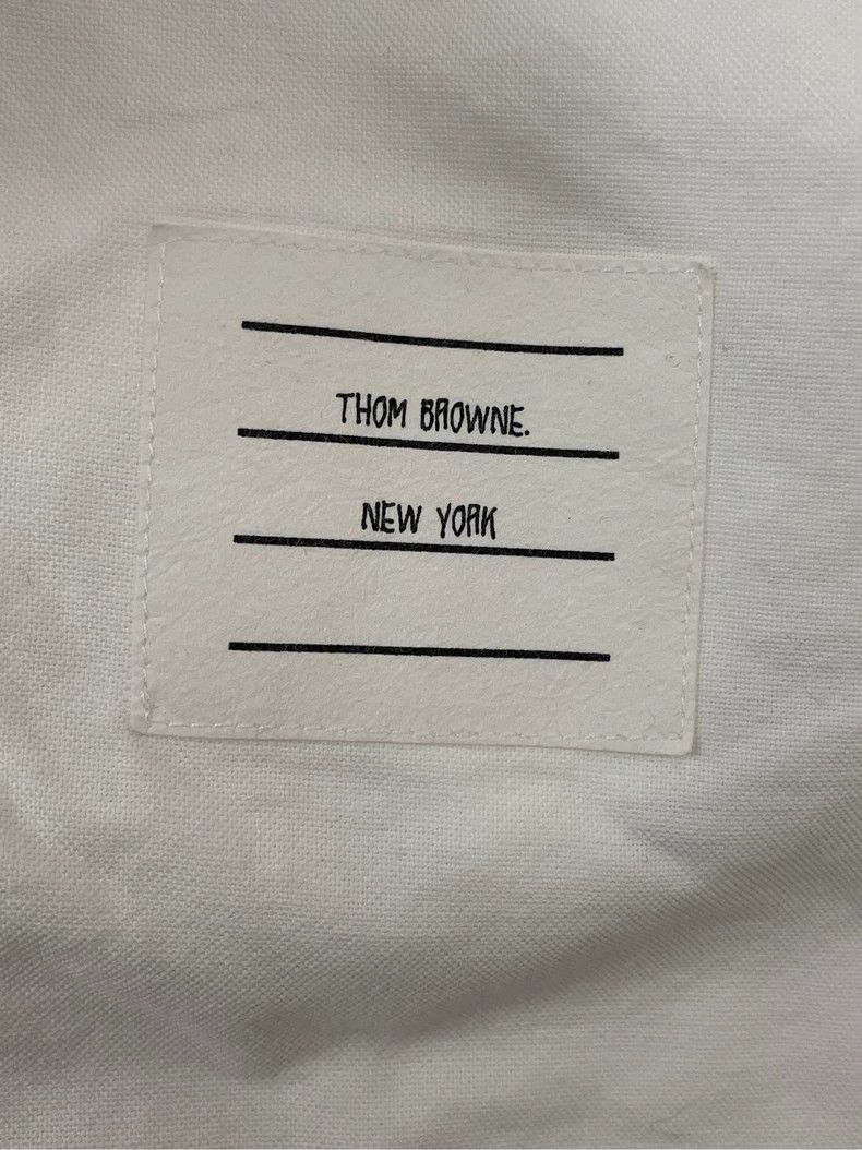 Thom Browne Thom Browne White striped long-sleeved shirt Size US S / EU 44-46 / 1 - 5 Thumbnail