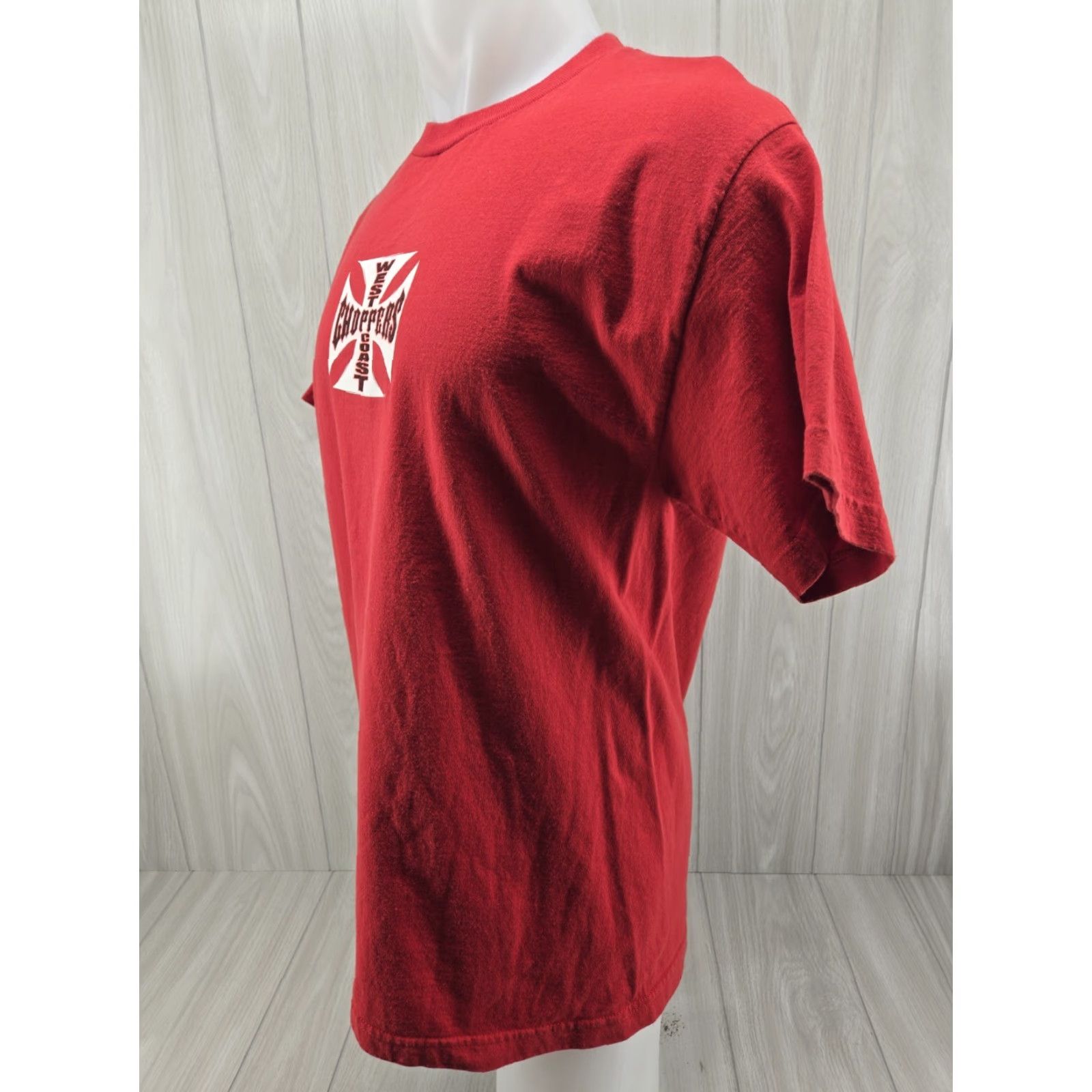 West Coast Choppers VINTAGE West Coast Choppers Shirt Mens T-Shirt 90s Red L 30" Down Back 21" Armpit to Armpit Jesse James WCC Y2K Size US L / EU 52-54 / 3 - 4 Thumbnail