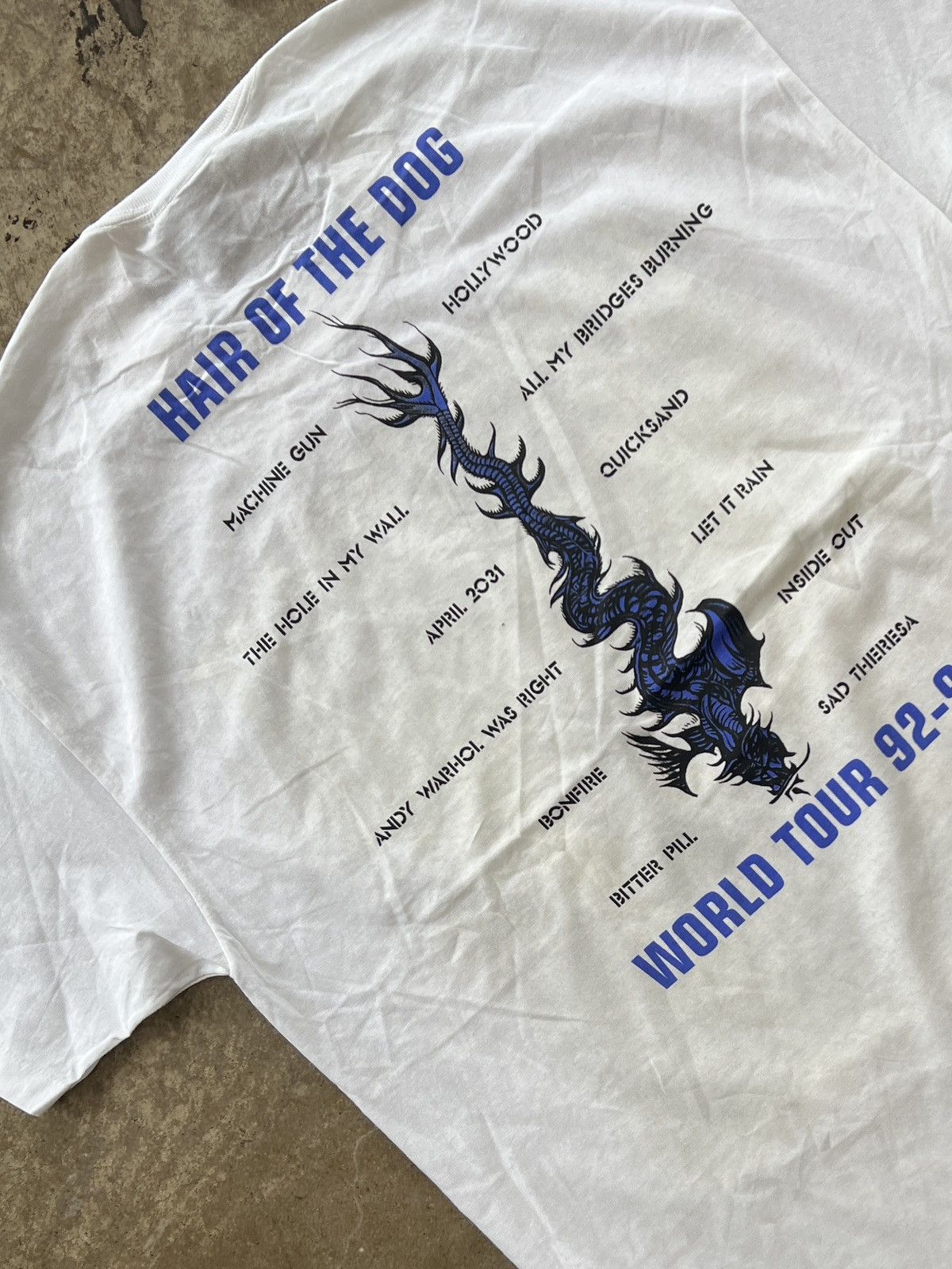 Band Tees Vintage Brockum 1992 Warrant Hair of the Dog World Tour XL Size US XL / EU 56 / 4 - 4 Thumbnail