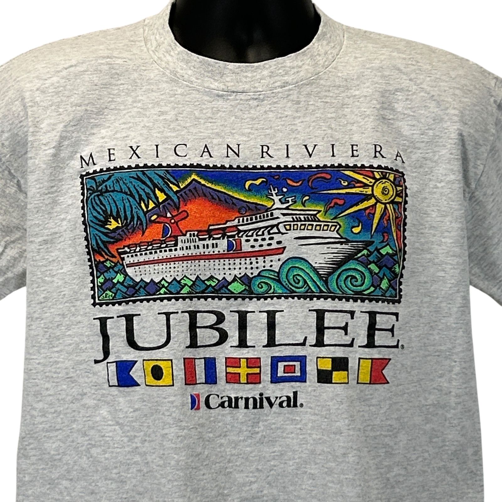 Vintage Vintage 90s Carnival Cruise Line Mexican Riviera T Shirt L Size US L / EU 52-54 / 3 - 1 Thumbnail