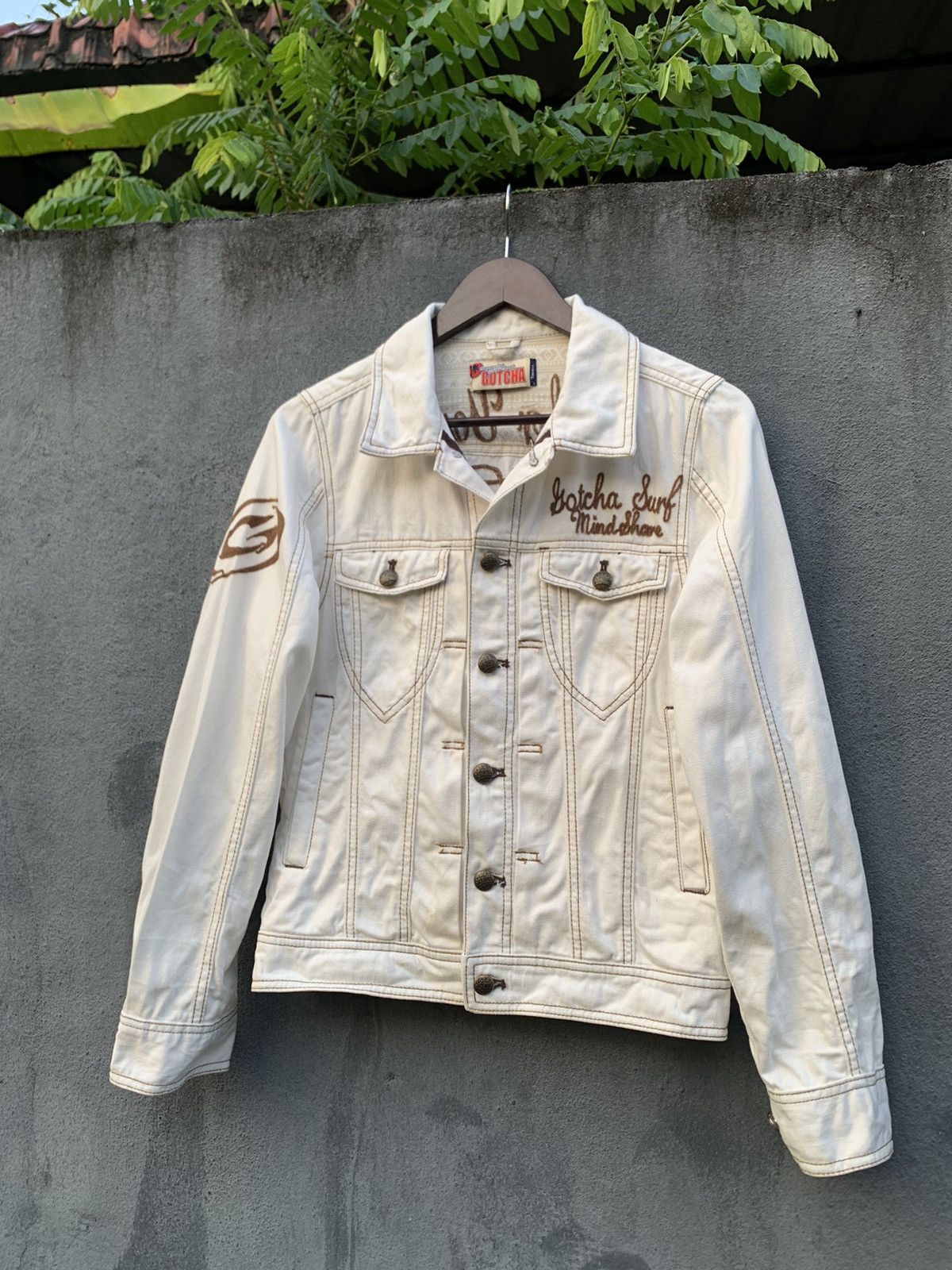 Vintage 👹Vintage GOTCHA CALIFORNIA ROOTS TRUCKER JACKET Size US S / EU 44-46 / 1 - 1 Thumbnail
