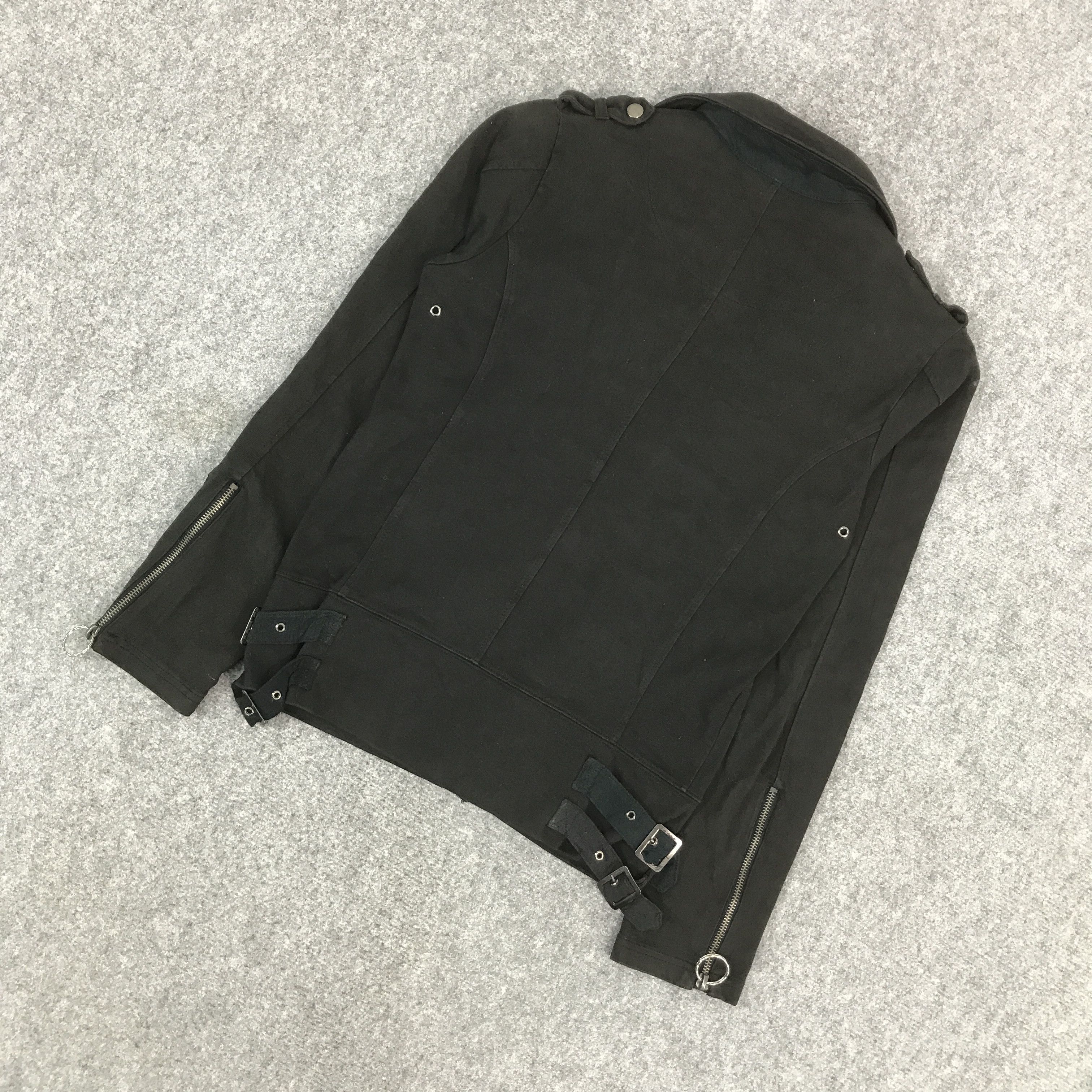 Japanese Brand PLACE PIANO BLACK PUNK ZIPPER JACKET Size US M / EU 48-50 / 2 - 6 Thumbnail