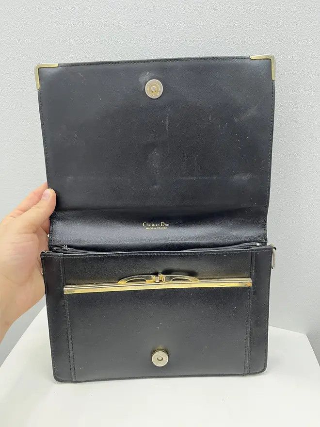 Christian Dior Monsieur Christian Dior Monogram Leather Bag Size ONE SIZE - 2 Thumbnail