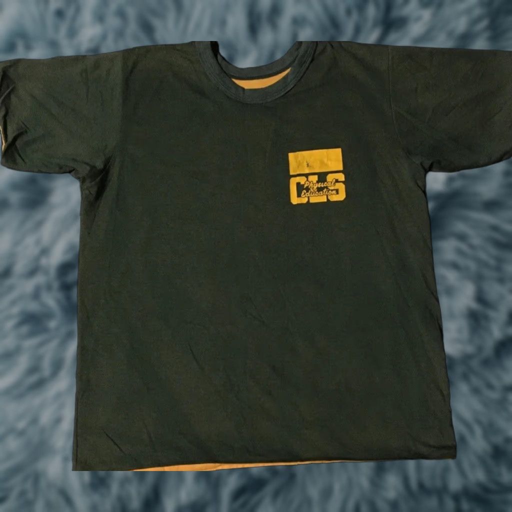 Vintage Vtg 70s 80s Christ Lutheran School Physical Education Shirt L XL USA Track & Field Baseball Basketball Football Gym Reversible Mens Green/Yellow Shirt Size US L / EU 52-54 / 3 - 1 Thumbnail