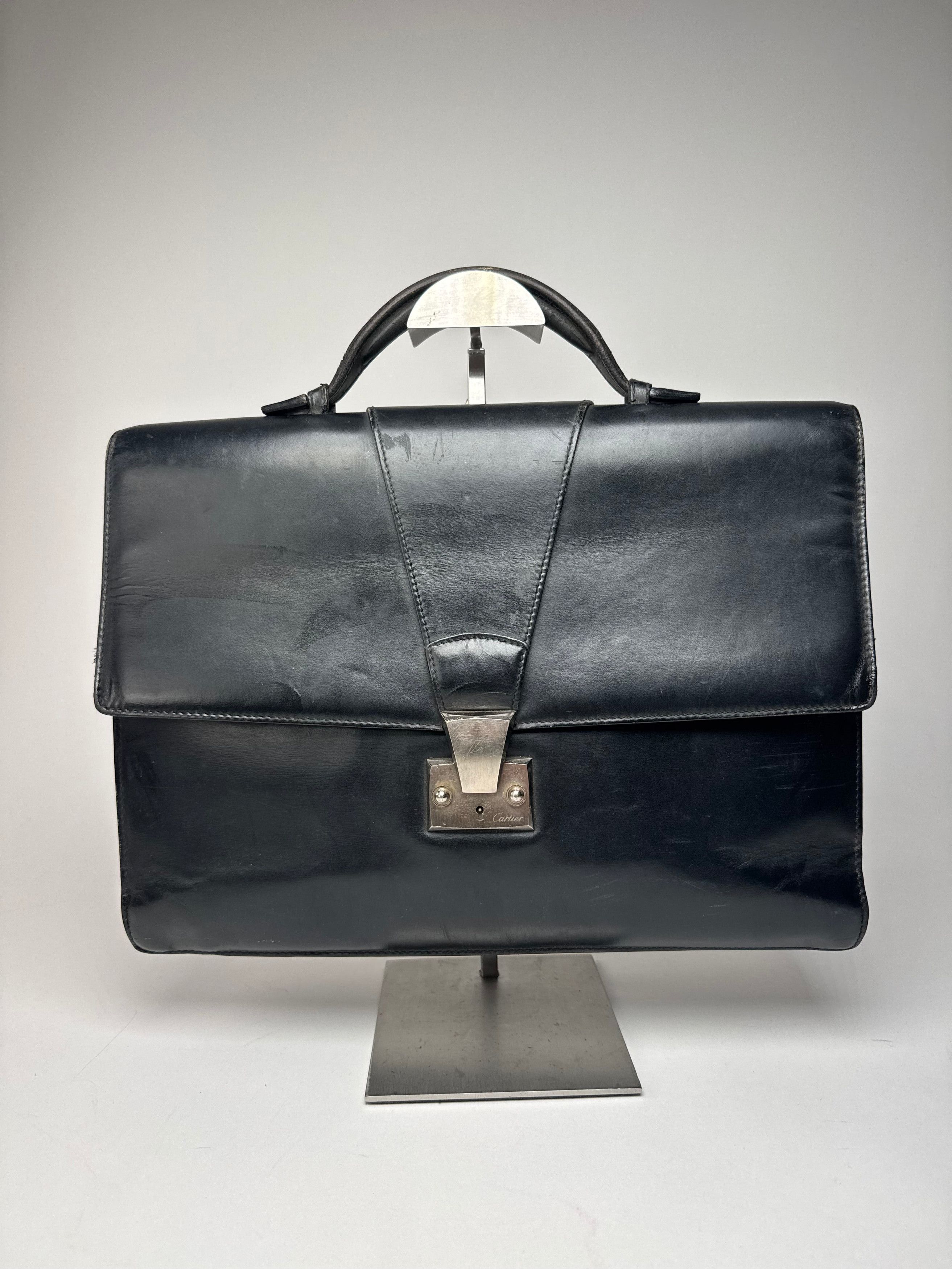 Cartier Vintage leather Briefcase Black Size ONE SIZE - 1 Thumbnail