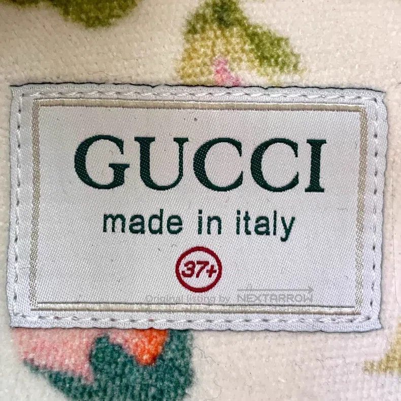 Gucci Gucci Gray glitter lace-thed casual flat sneakers Size US 7 / IT 37 - 7 Thumbnail