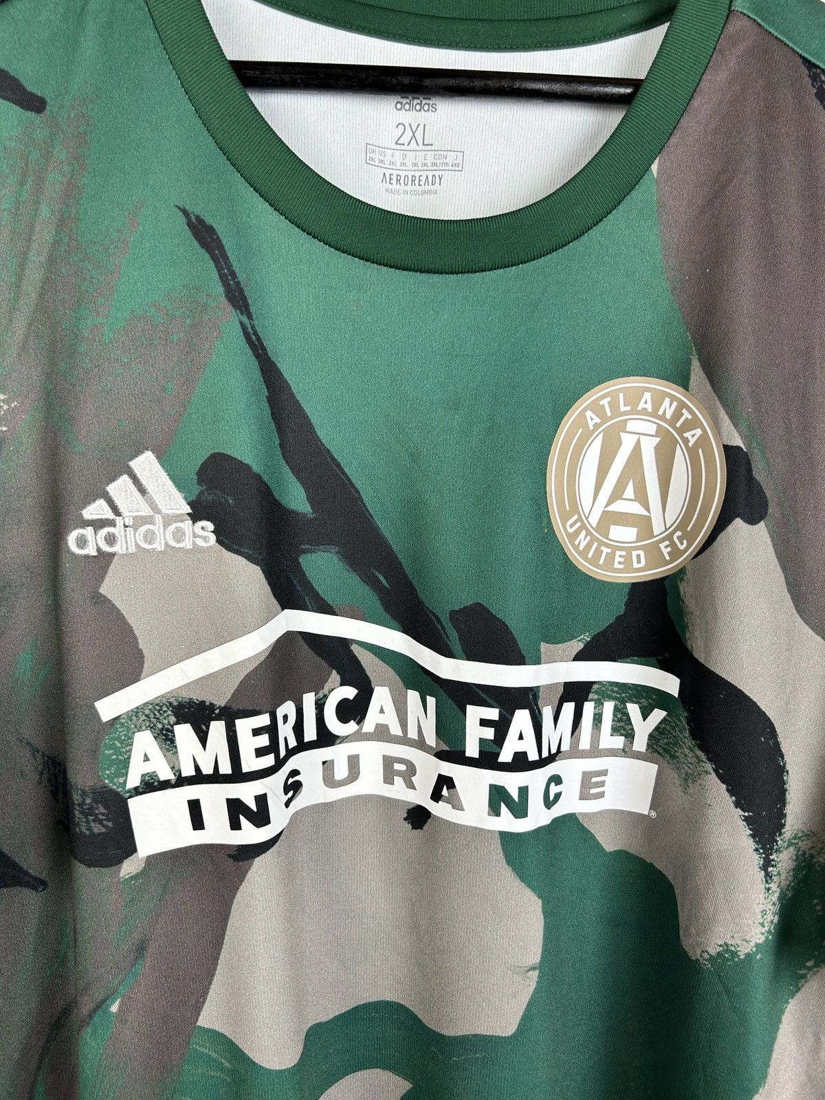 Adidas Adidas Atlanta United 2021 Pre Match Kit Soccer Jersey 2XL Size US XXL / EU 58 / 5 - 2 Thumbnail